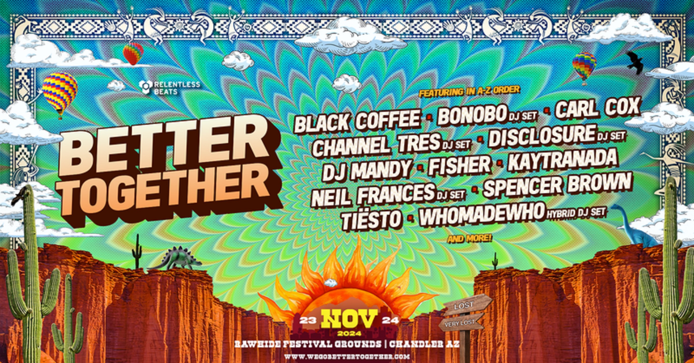 VIBRANT NEW FESTIVAL, BETTER TOGETHER, ANNOUNCED FOR NOVEMBER 22 & 23, 2024