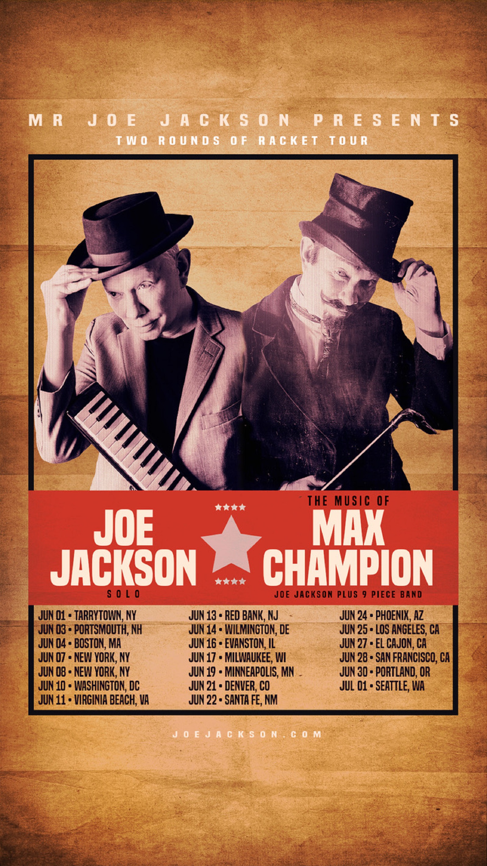 Mr. Joe Jackson Presents "The Two Rounds Of Racket Tour" Appearing in