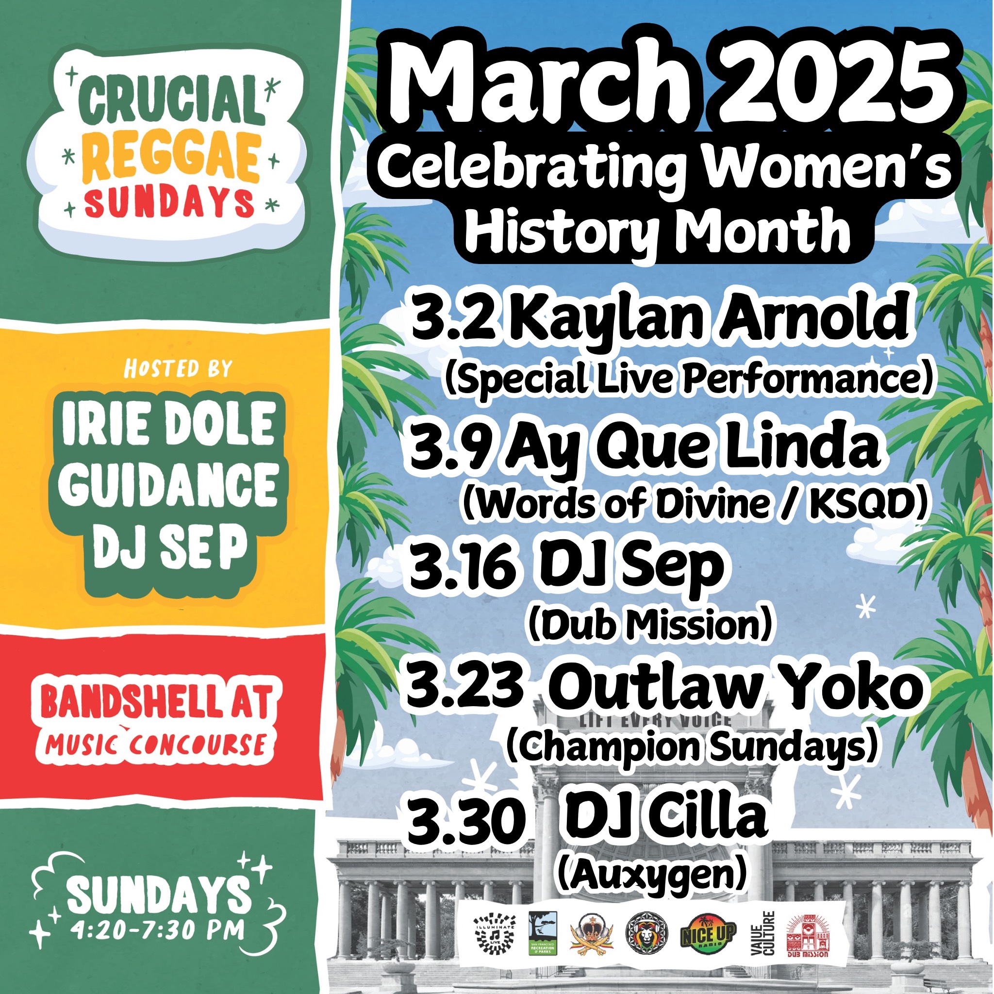 Crucial Reggae Sundays Kicks Off 5th Season of Free Concerts at Golden Gate Park’s Historic Bandshell