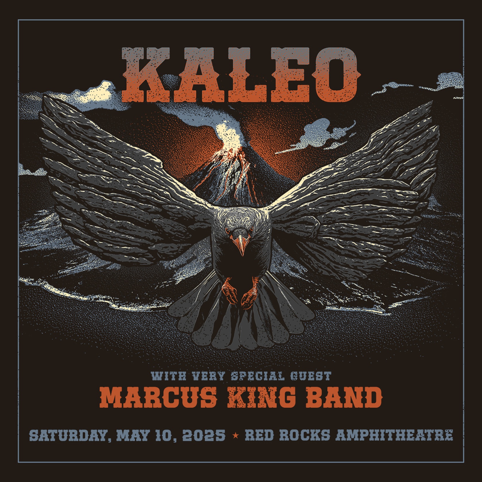 AEG PRESENTS, 97.3 KBCO, AND CHANNEL 93.3 KTCL PROUDLY PRESENT KALEO with Marcus King Band Red Rocks Amphitheatre | May 10, 2025