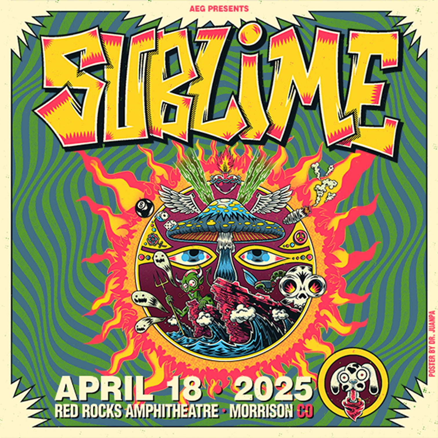 SUBLIME RETURNS TO RED ROCKS AMPHITHEATRE ON APRIL 18, 2025