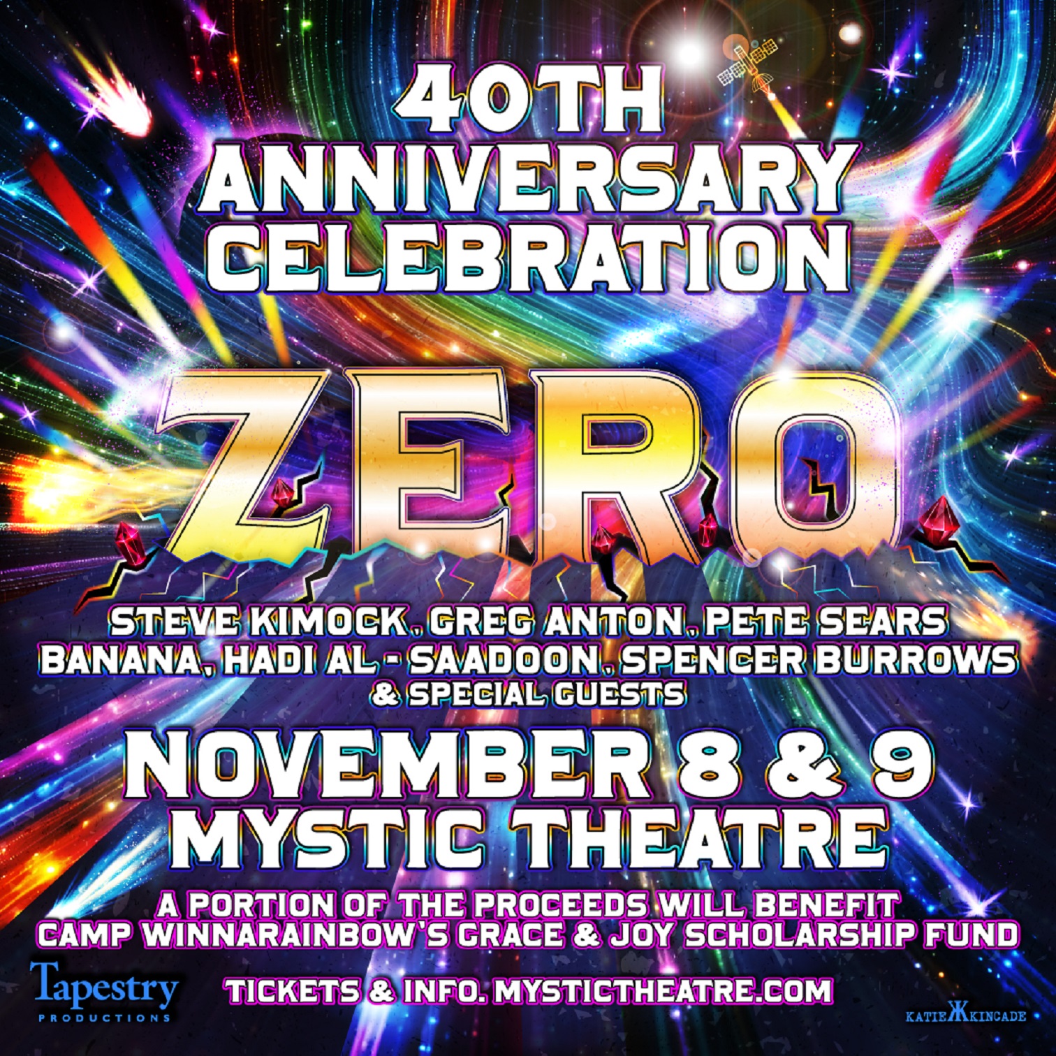 CELEBRATING 40 YEARS OF ZERO ‘Go Hear Nothin' November 8th & 9th at the Mystic Theatre in Petaluma