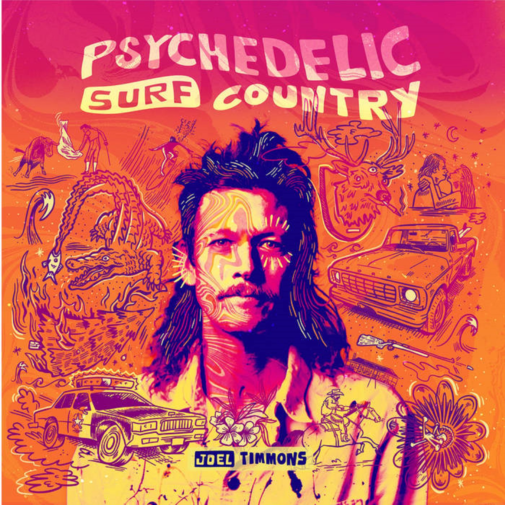 Joel Timmons Announces Debut Solo Album, Psychedelic Surf Country, Now Available for Pre-Order