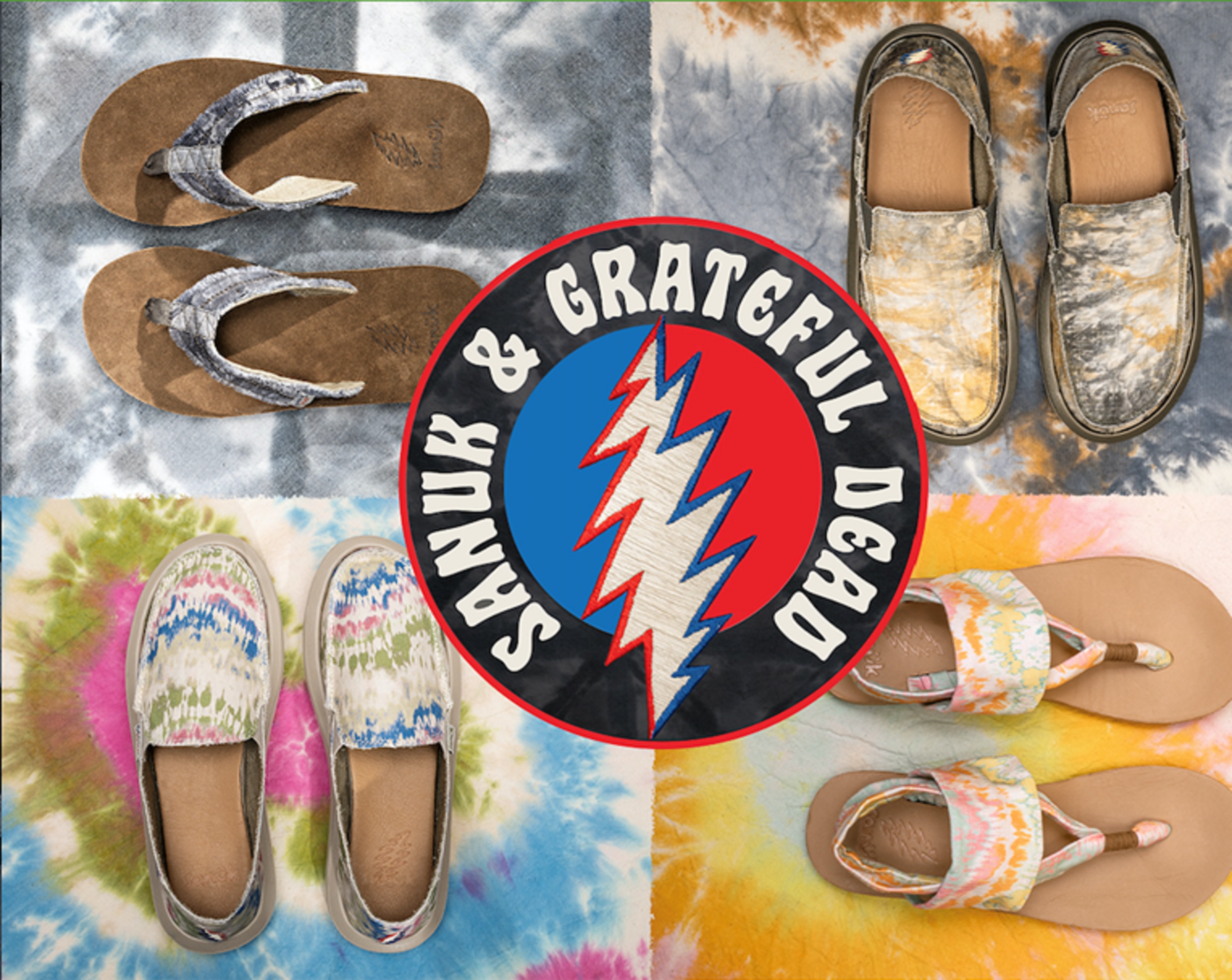 SustainaSole™ SANUK x Grateful Dead footwear Launches Today