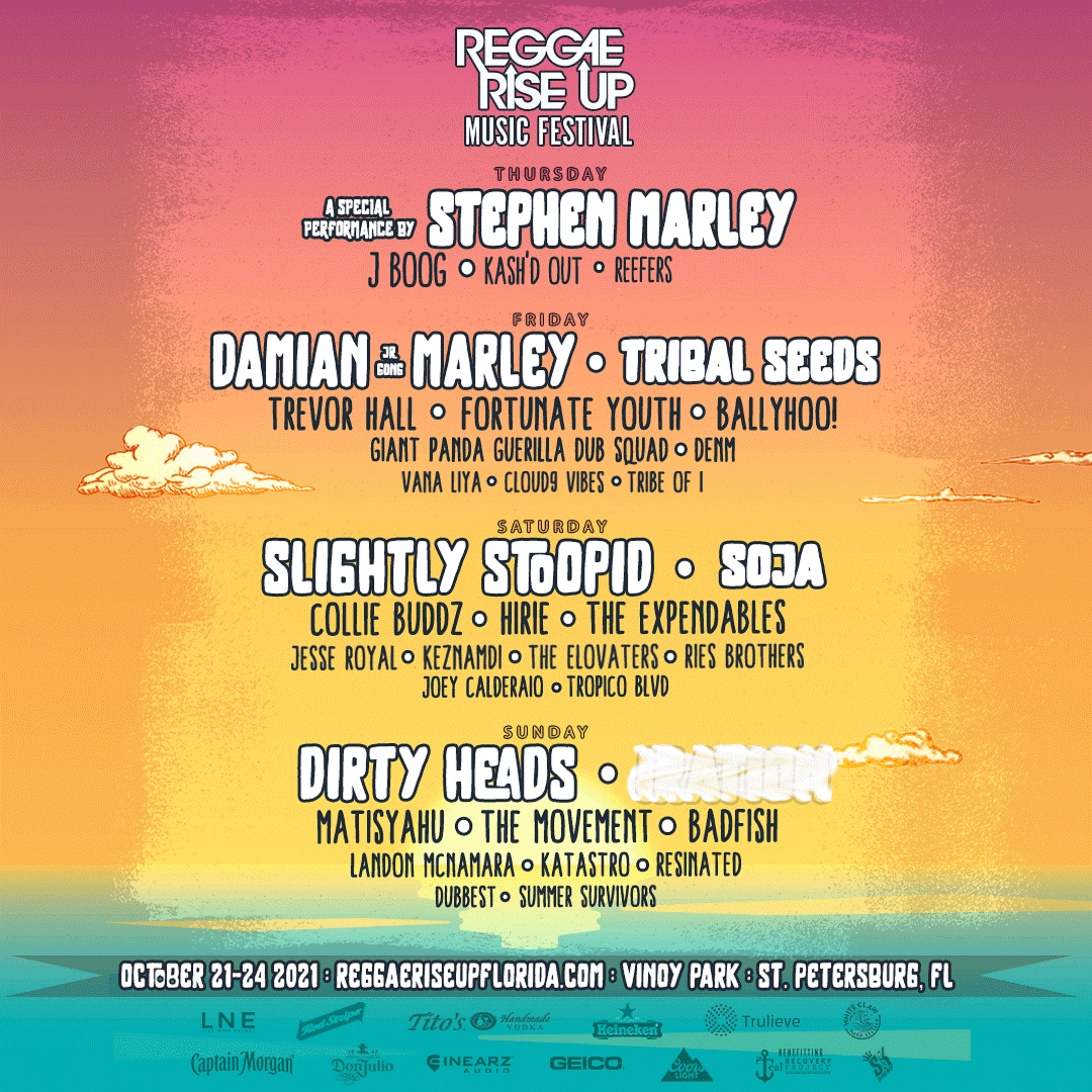 Reggae Rise Up Florida Announces Thursday Lineup Additions Featuring