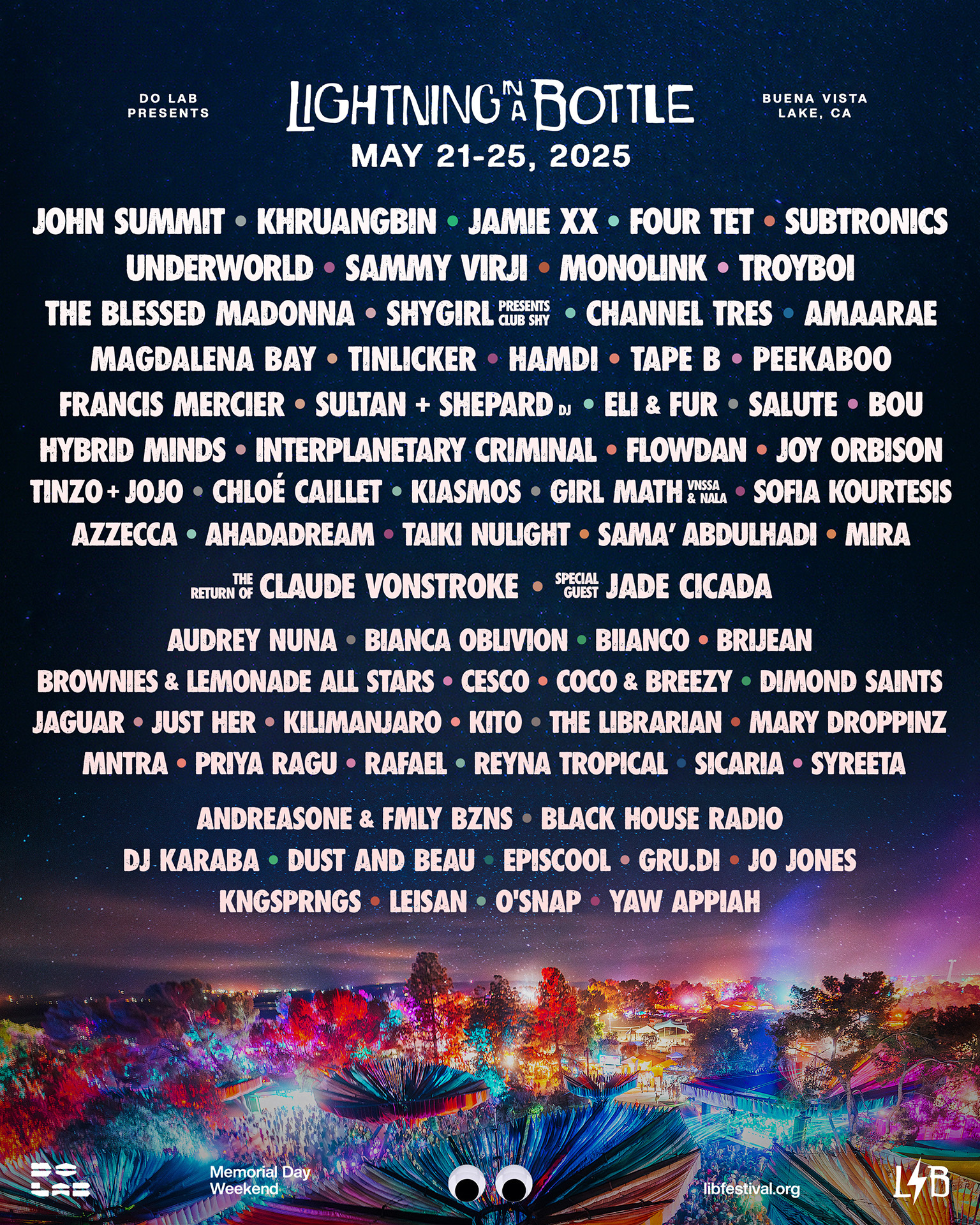 Lightning in a Bottle Announces 2025 Lineup