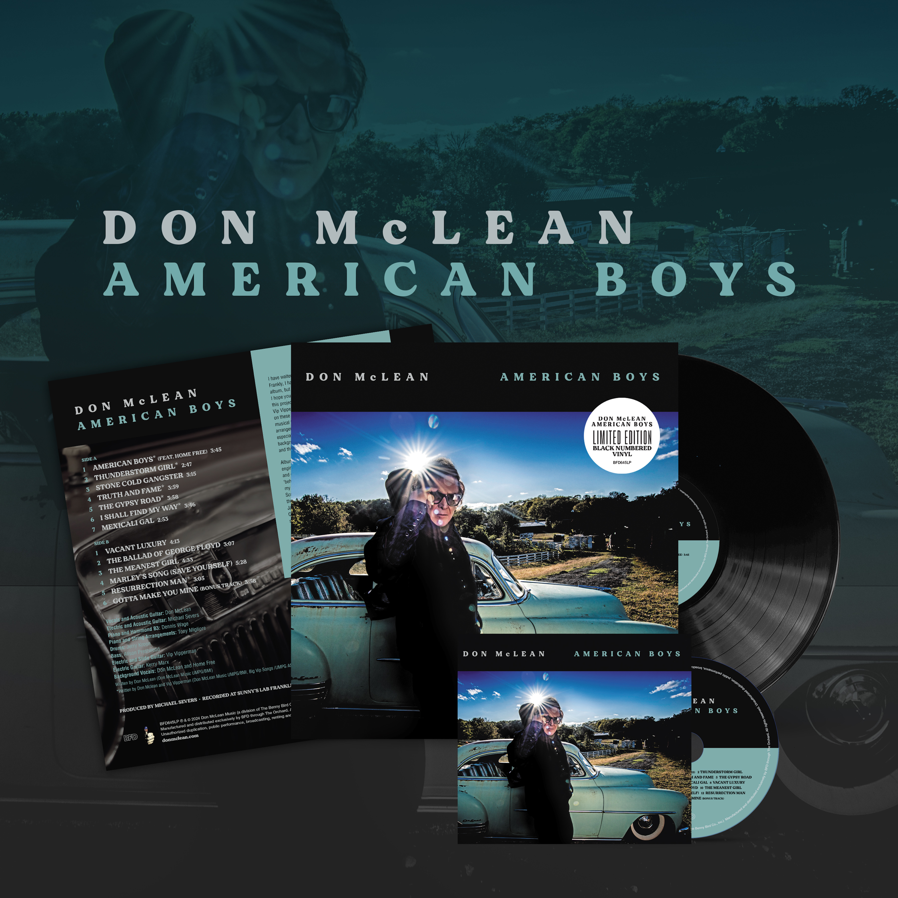 Don McLean's New Album, 'American Boys' Will Be Released On May 17th And Is Available For Pre-Order Today