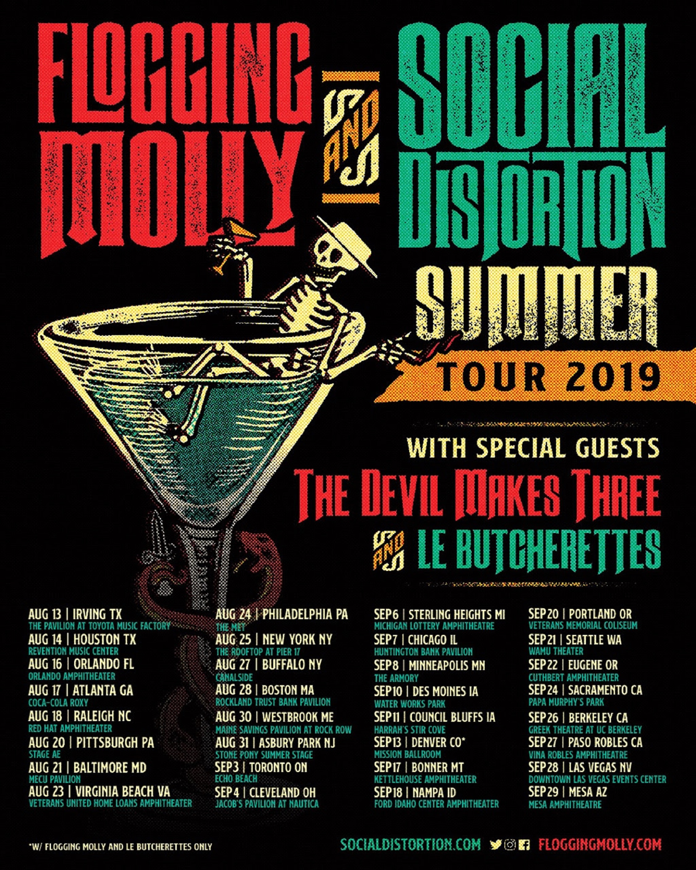 Flogging Molly and Social Distortion Announce Summer CoHeadline Tour