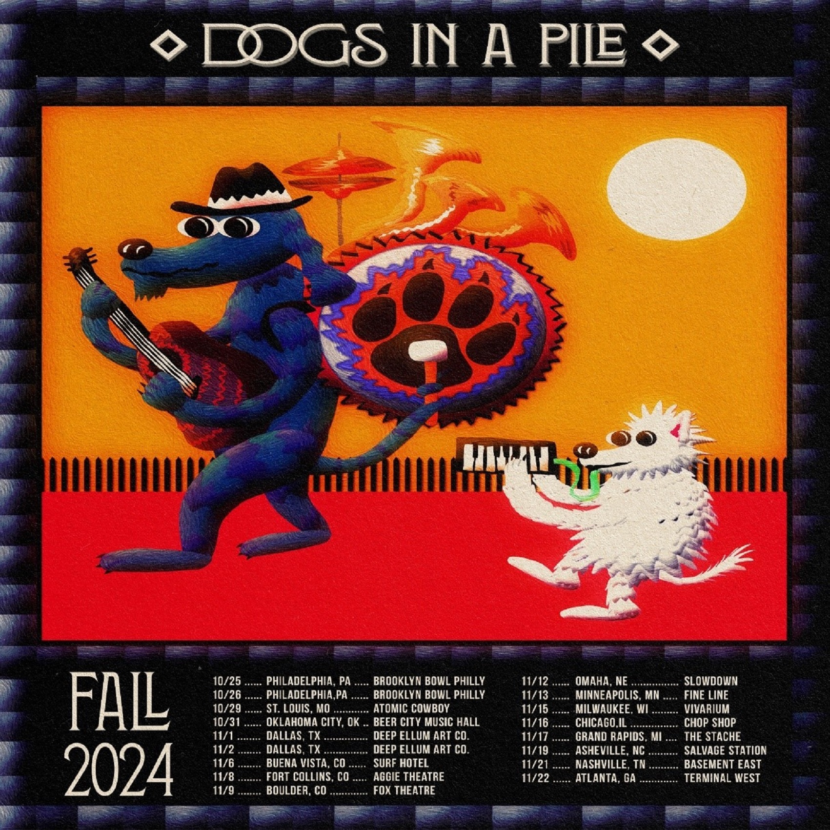 DOGS IN A PILE REVEAL 2024 FALL TOUR SLATE