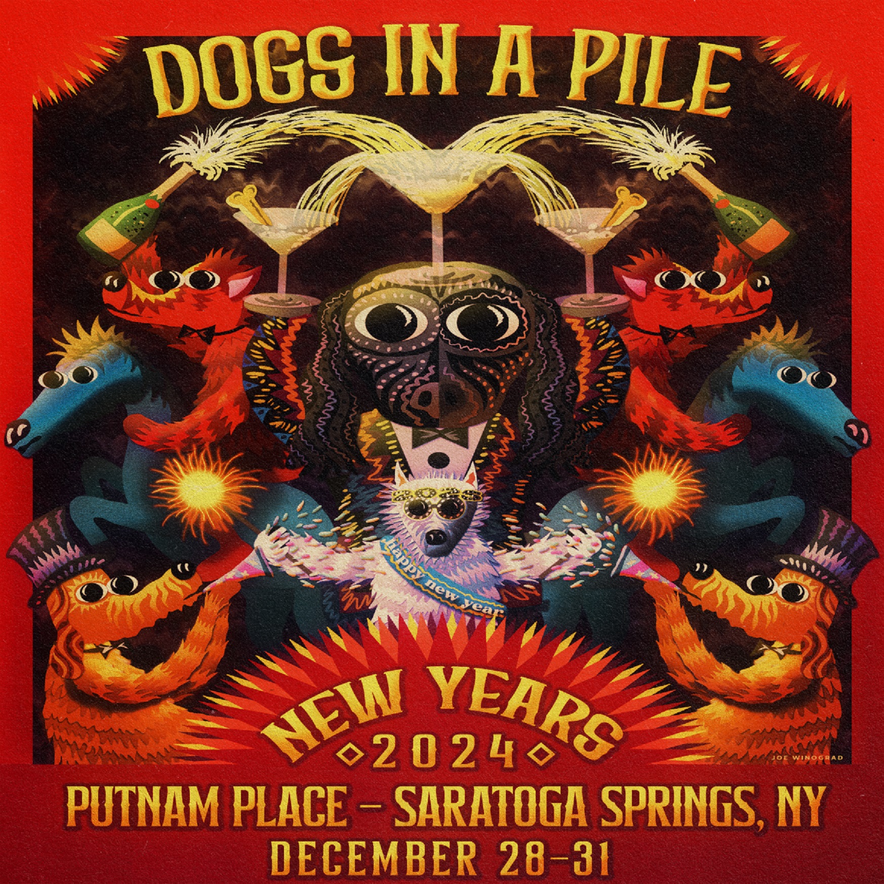 DOGS IN A PILE NEW YEAR’S EVE RUN TO FEATURE FOUR NIGHTS AT SARATOGA SPRINGS’ PUTNAM PLACE