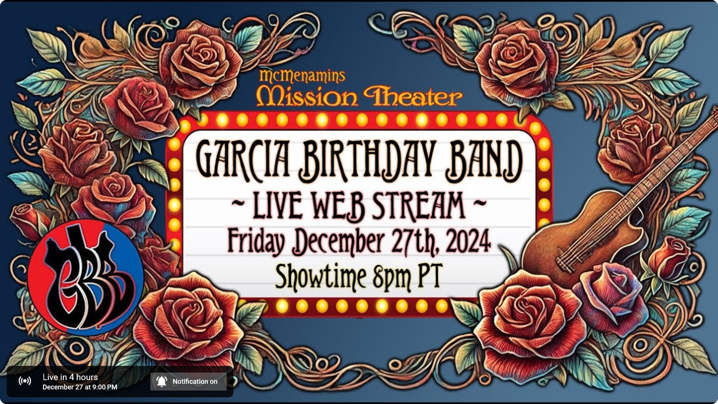 Grateful Web Brings Garcia Birthday Band Live to Your Screen Tonight