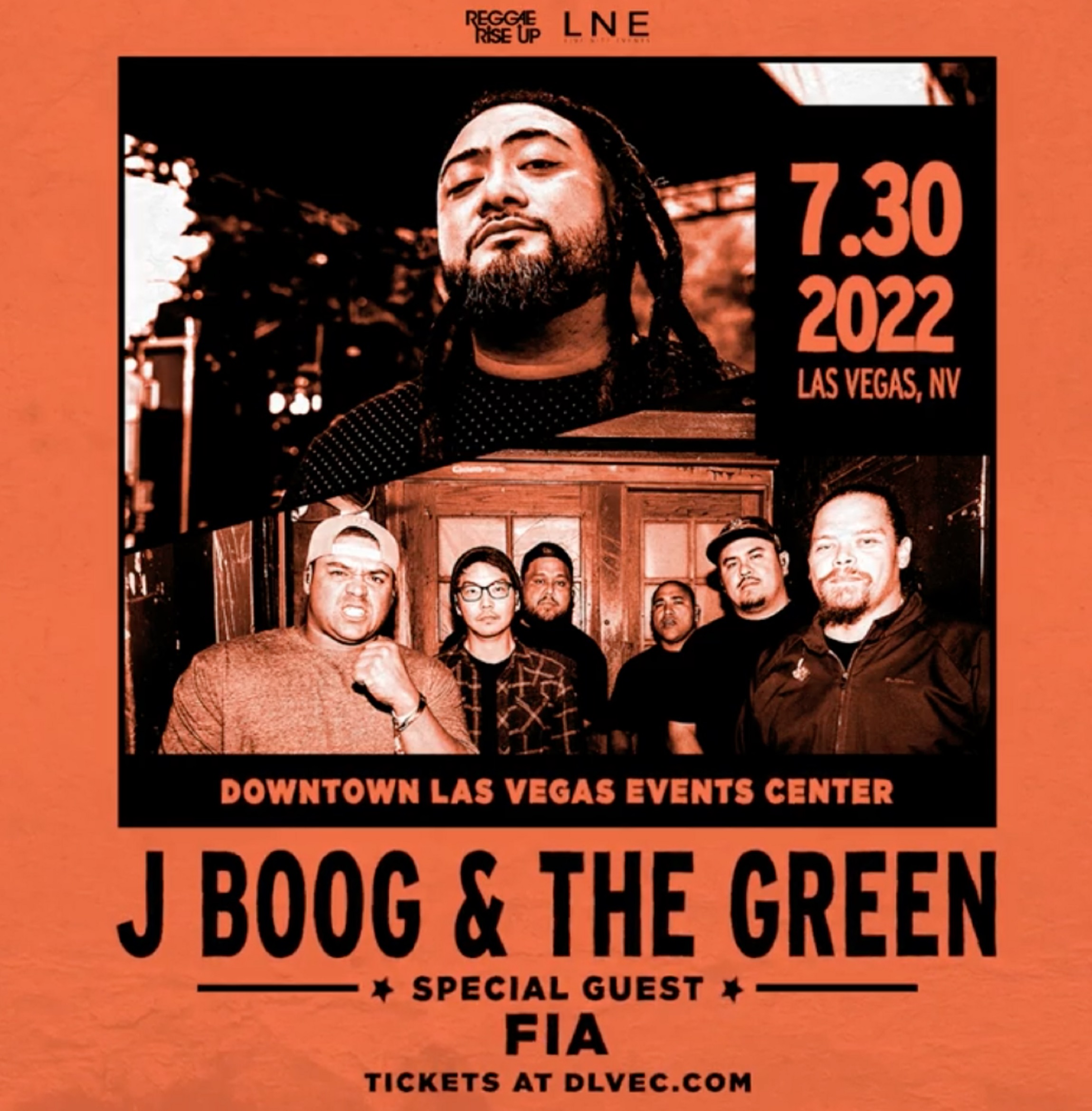 THE DOWNTOWN LAS VEGAS EVENTS CENTER PRESENTS J BOOG & THE GREEN, SATURDAY JULY 30