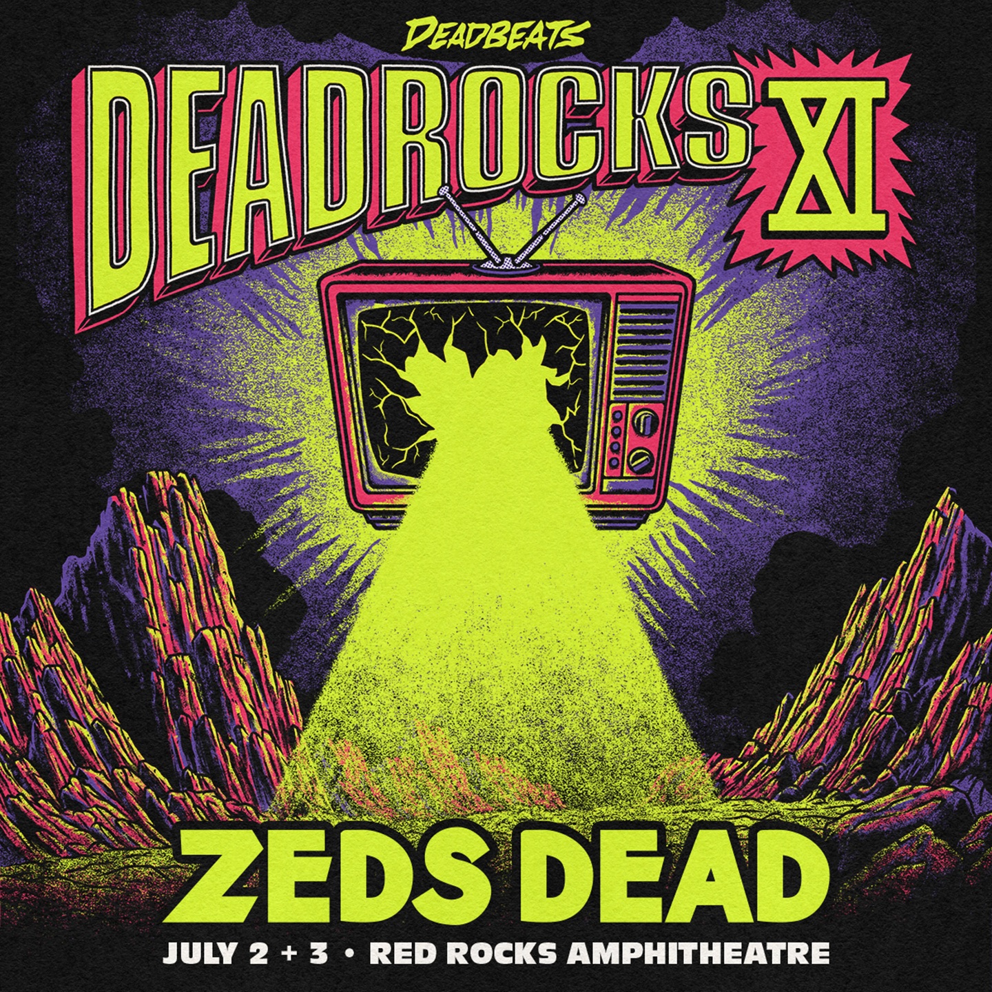 AEG Presents Announces DEADROCKS XI: ZEDS DEAD at Red Rocks Amphitheatre Two Nights: Wednesday, July 2 & Thursday, July 3, 2025