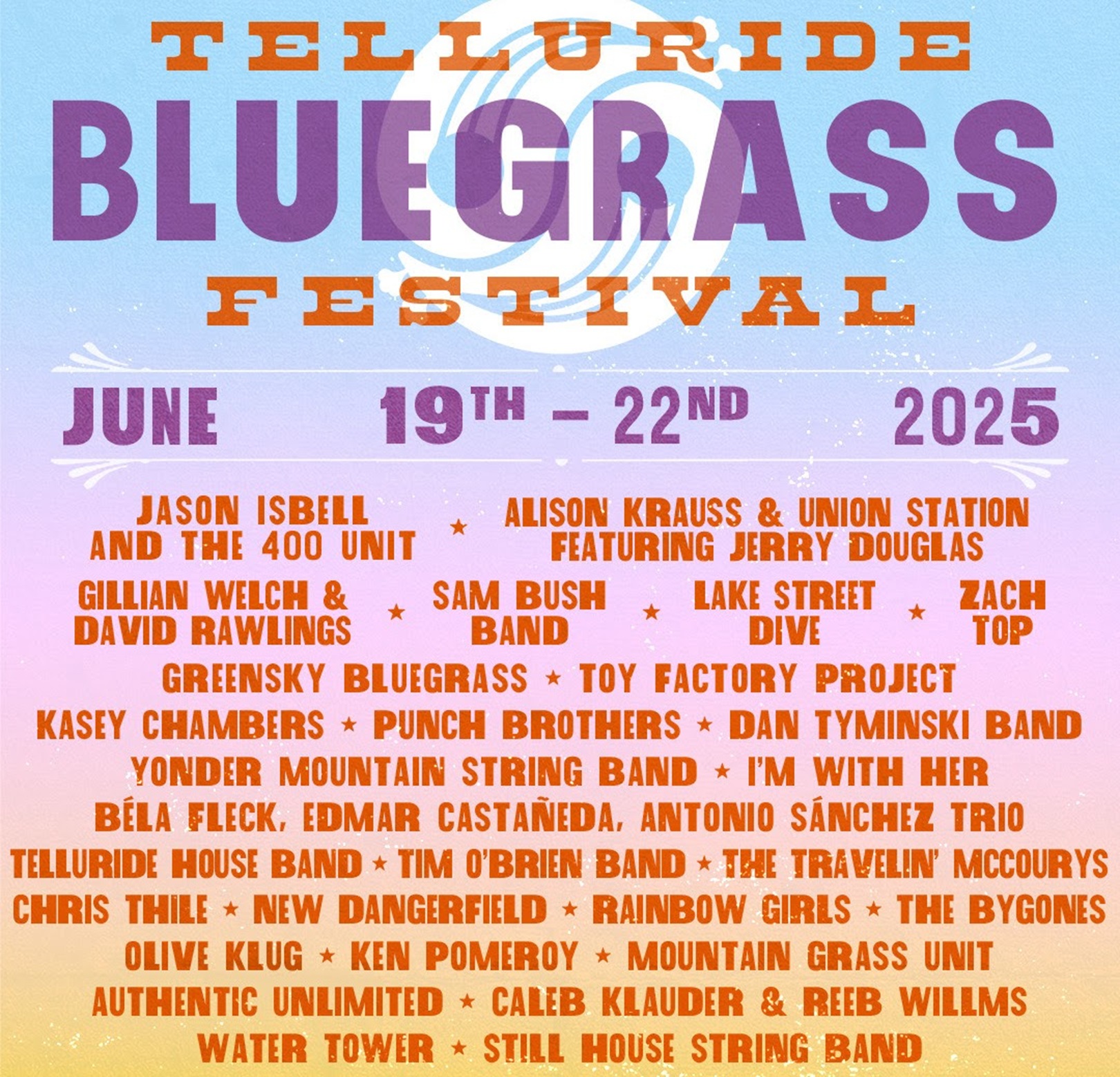 Telluride Bluegrass Drops 2025 Lineup– And Tickets & Camping Are Still Available!