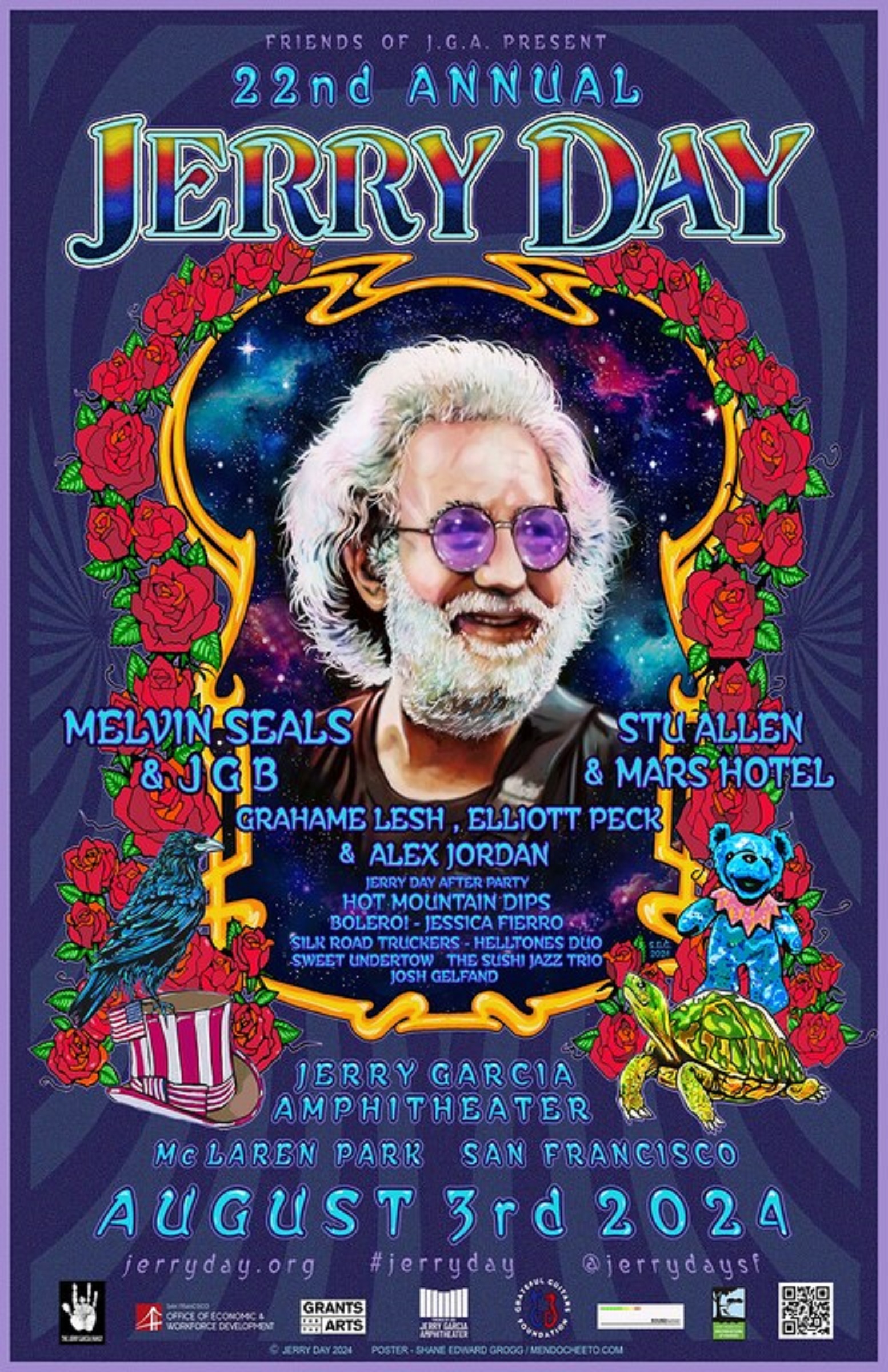 Join the 22nd Jerry Day Celebration at McLaren Park's Jerry Garcia Amphitheater
