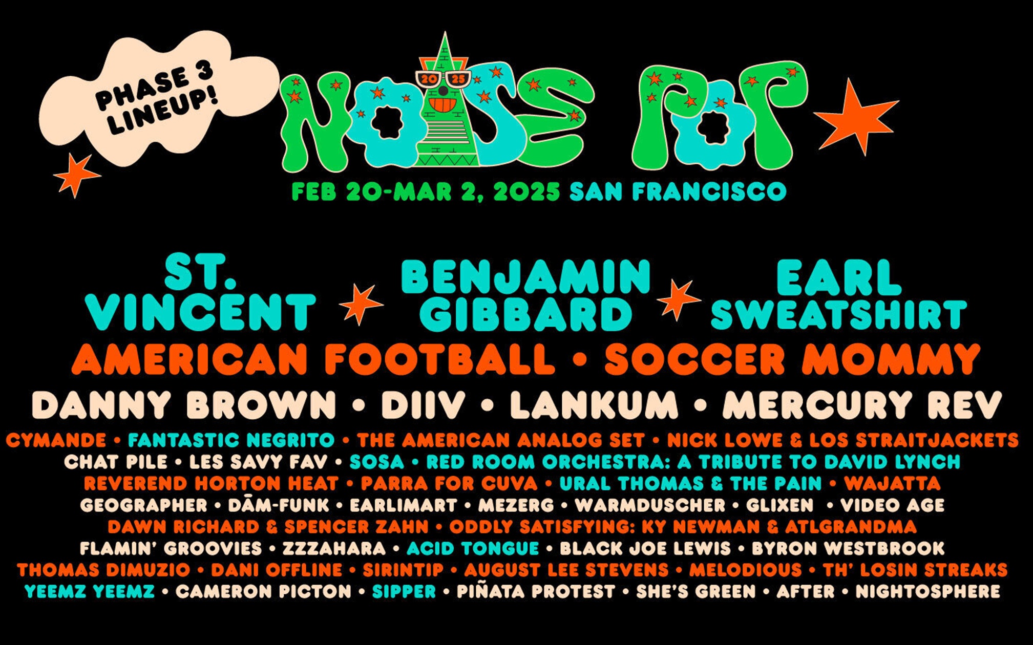 NOISE POP FESTIVAL ANNOUNCES FINAL ADDITIONS TO 2025 MUSIC LINEUP