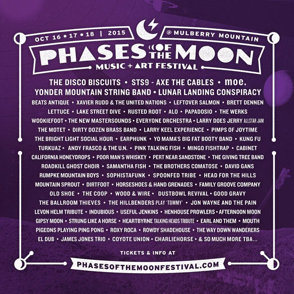 Phases of the Moon Music & Arts Festival Announces Initial Lineup