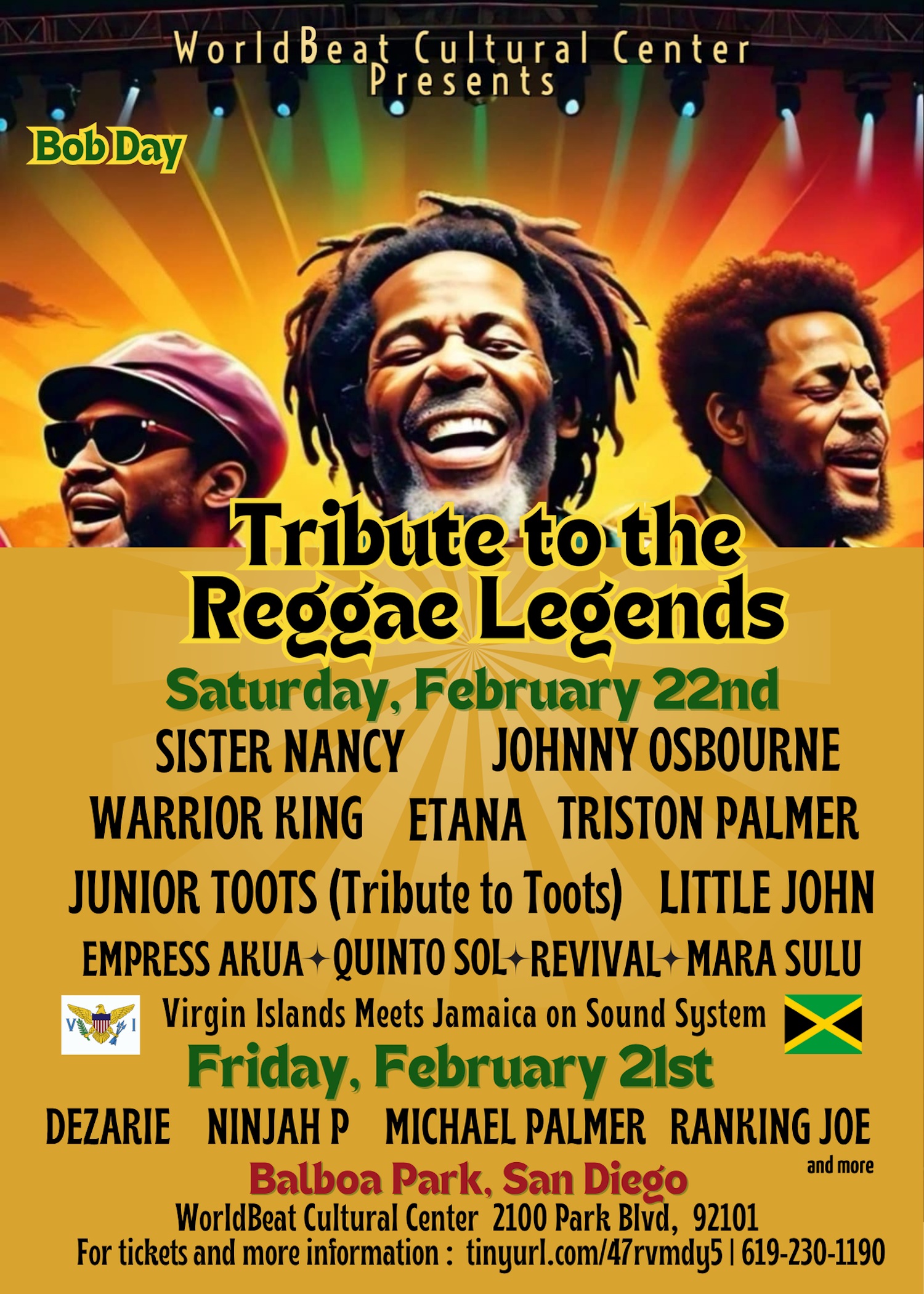 THE 44TH ANNUAL TRIBUTE TO THE REGGAE LEGENDS FESTIVAL