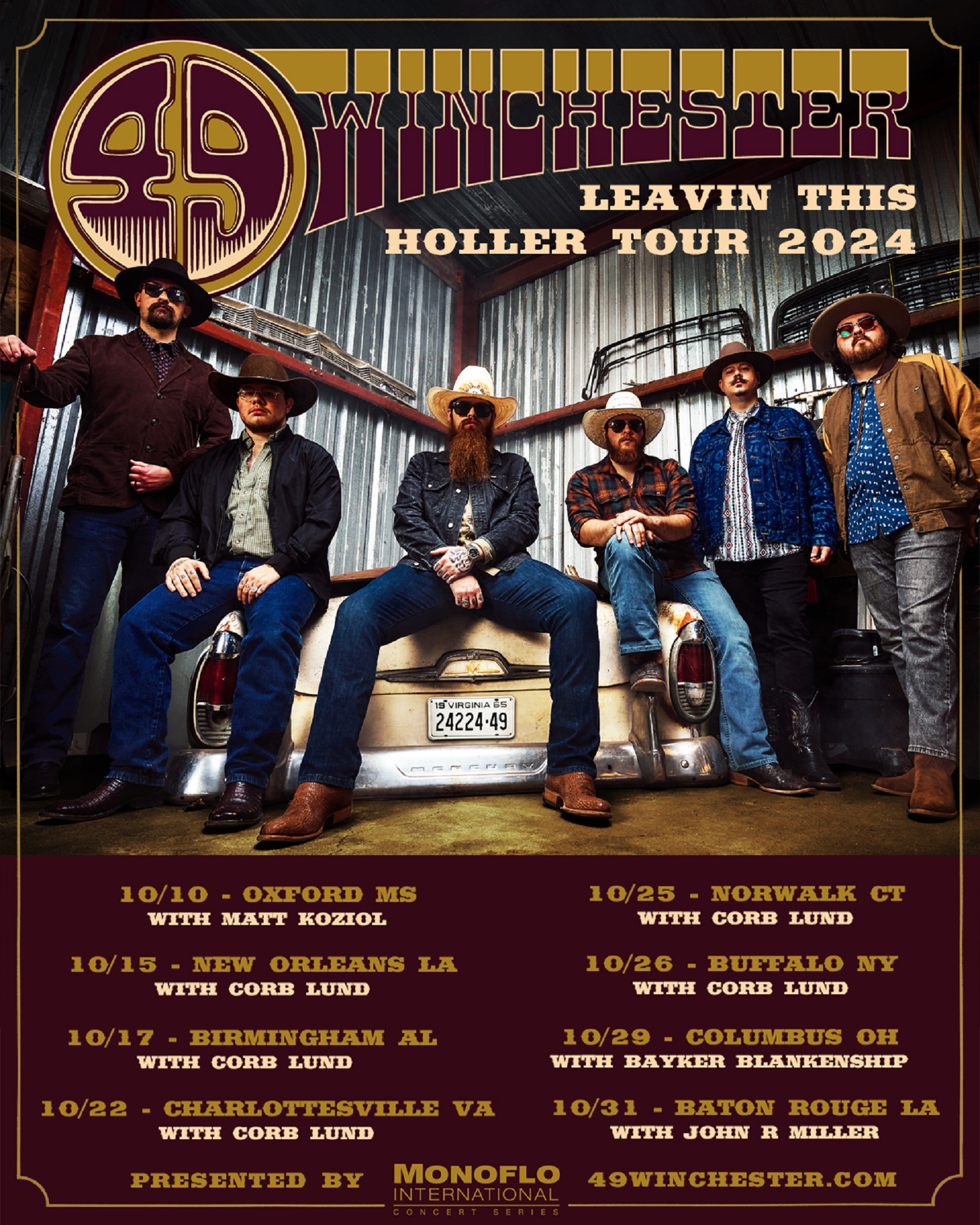 49 WINCHESTER Add New Stops to Fall Album Release Tour