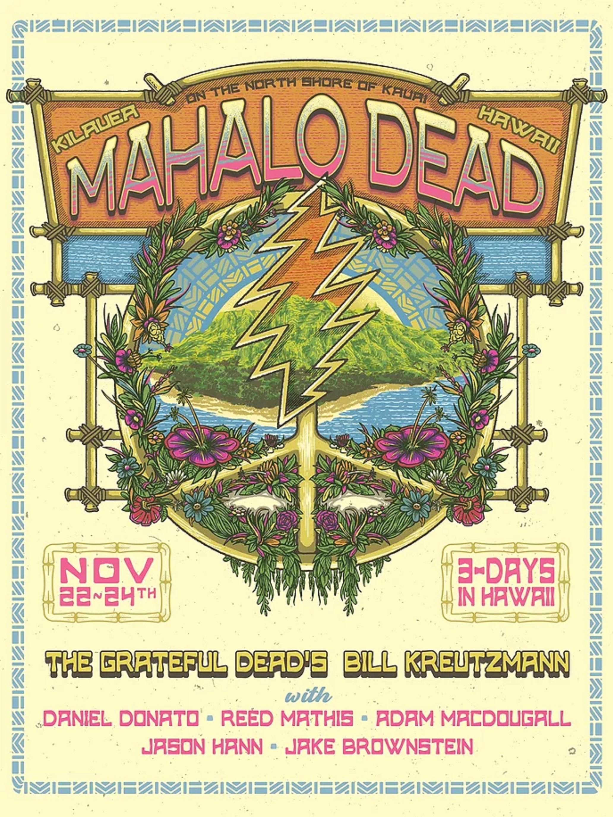 Bill Kreutzmann Announces "Mahalo Dead" Concert Series at Porter Pavilion, Kauai