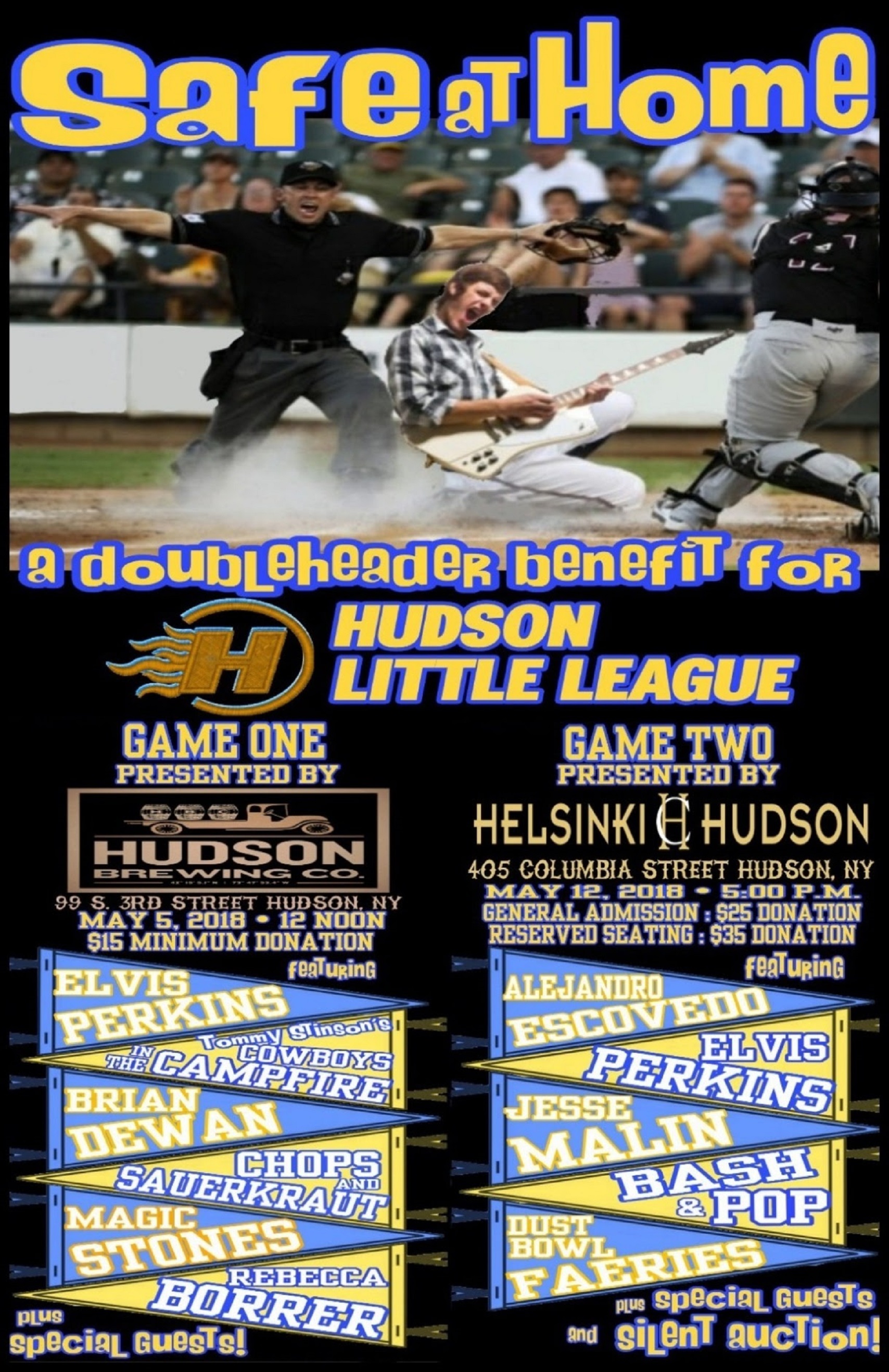 Tommy Stinson Announces Safe At Home--A Benefit For Hudson Little League