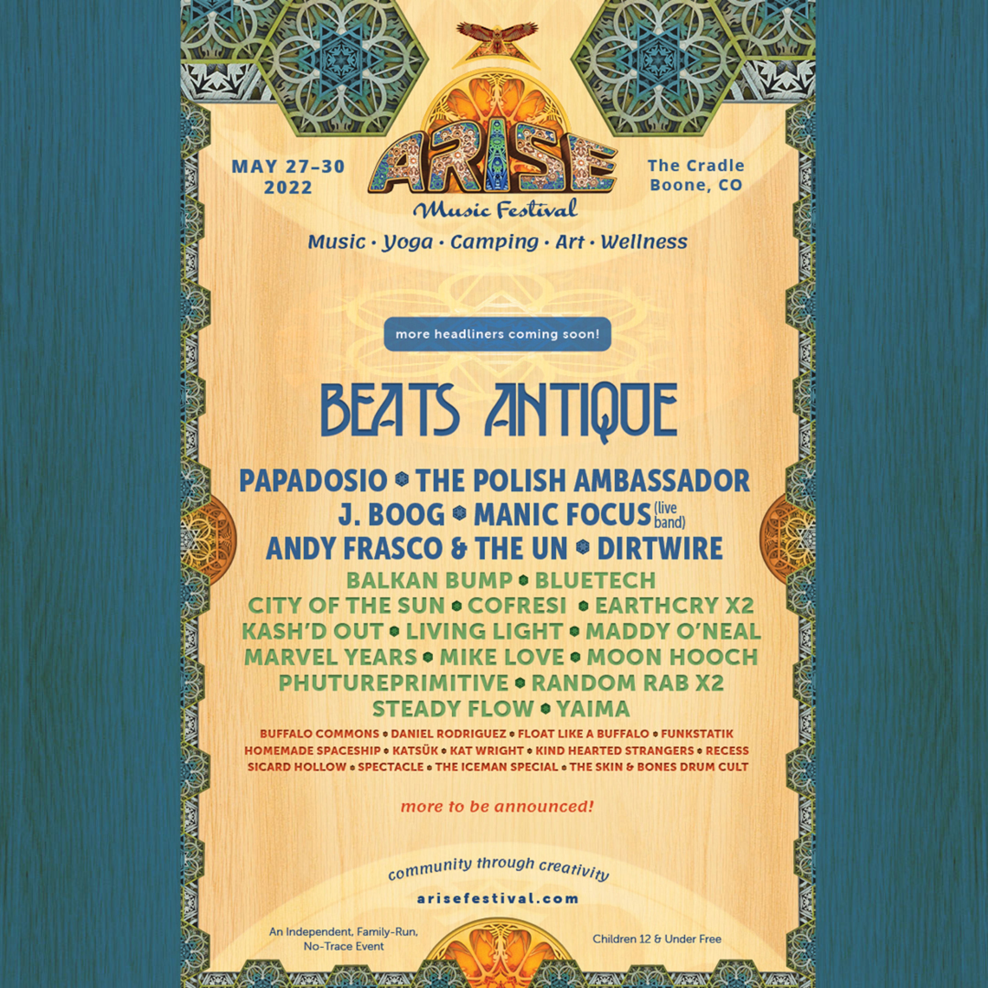 ARISE Music Festival Announces First Artist Reveal for 2022 | Grateful Web