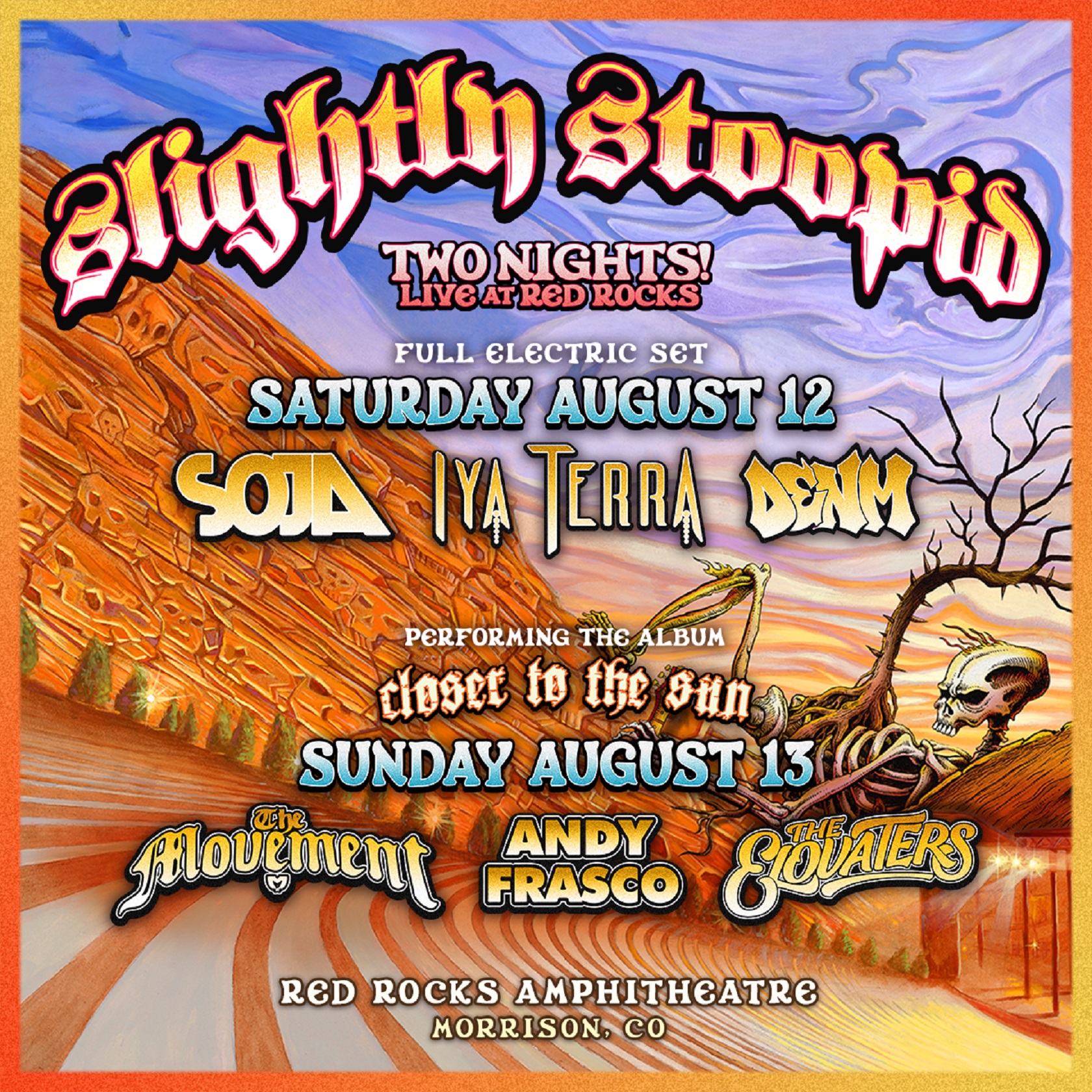 Slightly Stoopid Announce Two Shows At Red Rocks Amphitheatre 8 12 23 