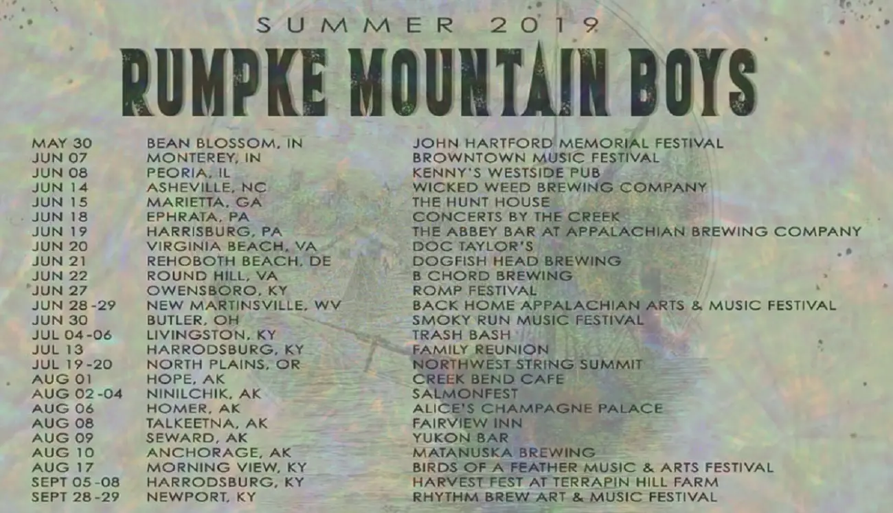 Rumpke Mountain Boys Hit the Road on a Huge Summer Tour, from the East Coast to Alaska