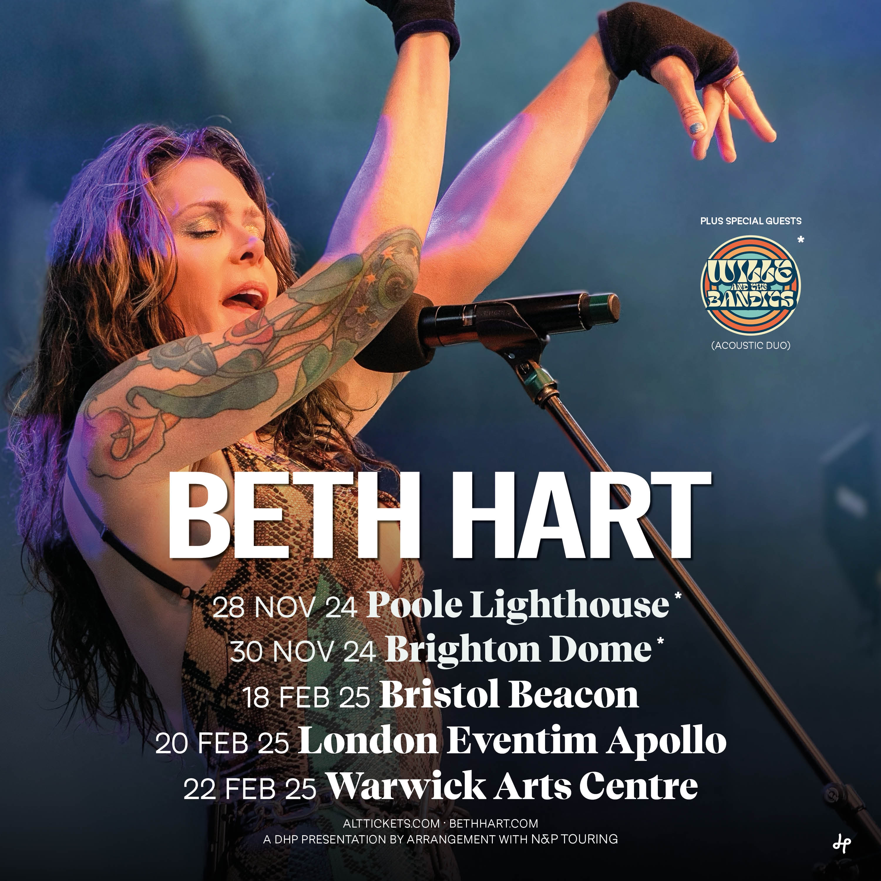 Beth Hart announces Wille And The Bandits (Acoustic Duo) as special guests at November UK concerts