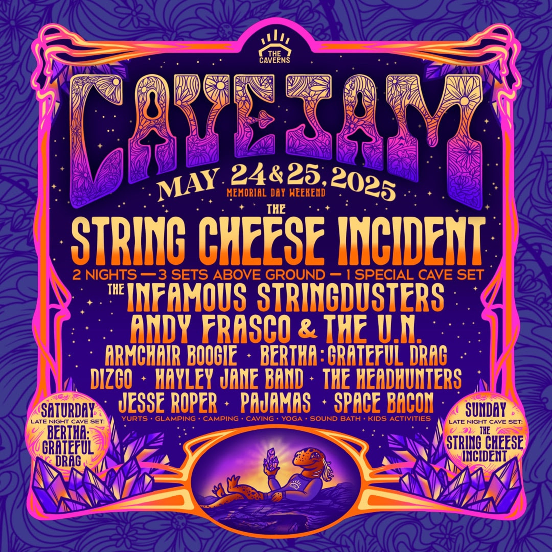 CaveJam Festival Returns to The Caverns with The String Cheese Incident & Many More