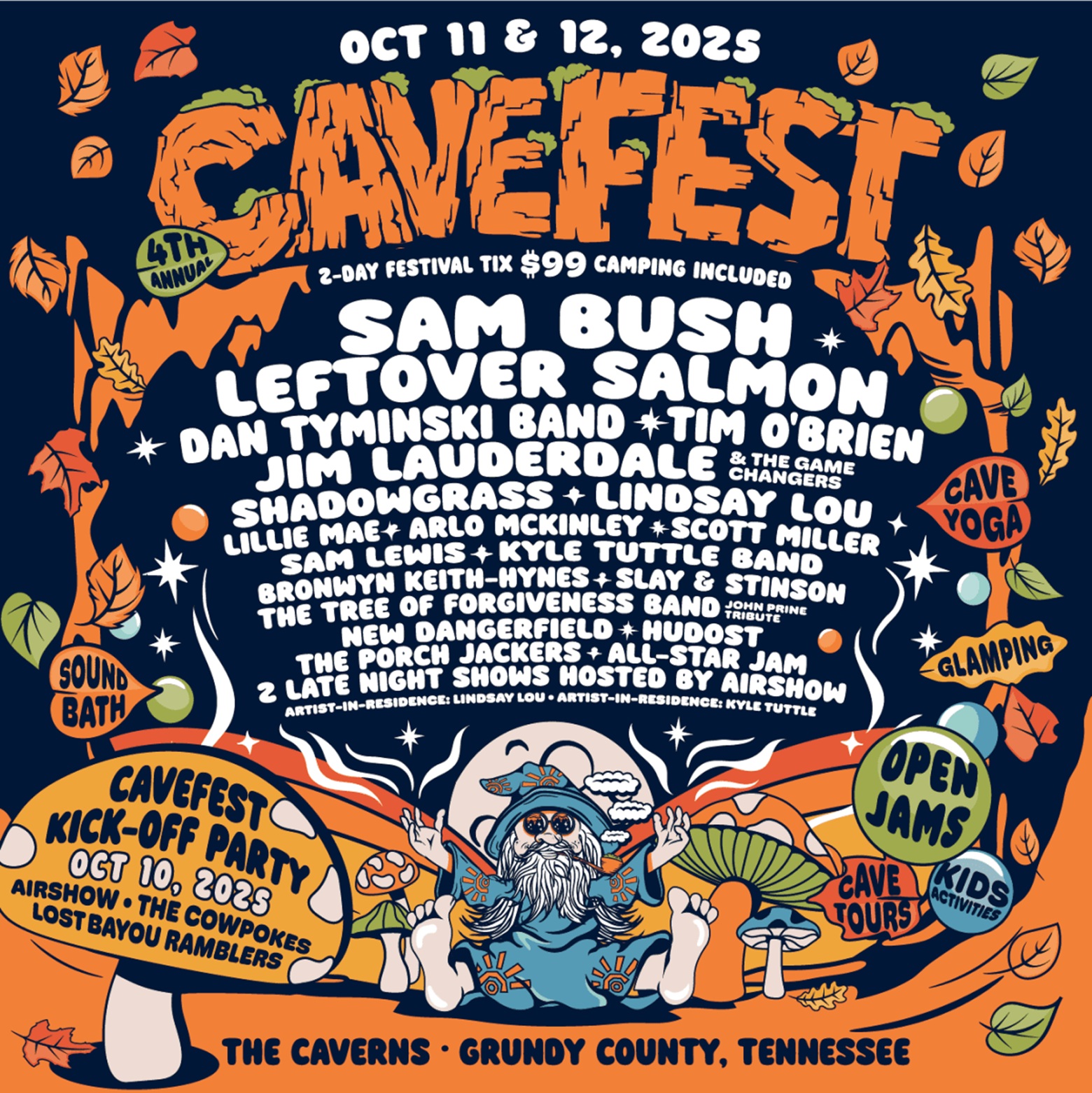 CaveFest 2025 Announces Stellar Lineup at The Caverns in Grundy County, Tennessee