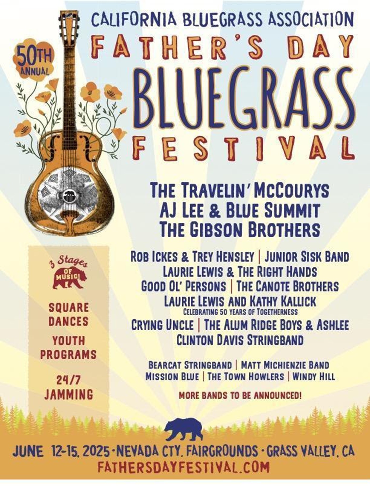 Father's Day Bluegrass Festival Celebrates 50th Anniversary June 12-15, 2025