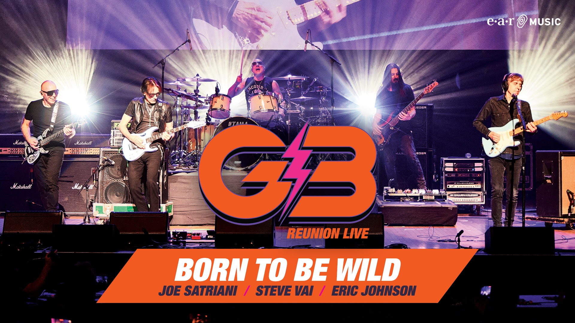 Joe Satriani, Eric Johnson & Steve Vai release G3: "Born To Be Wild"