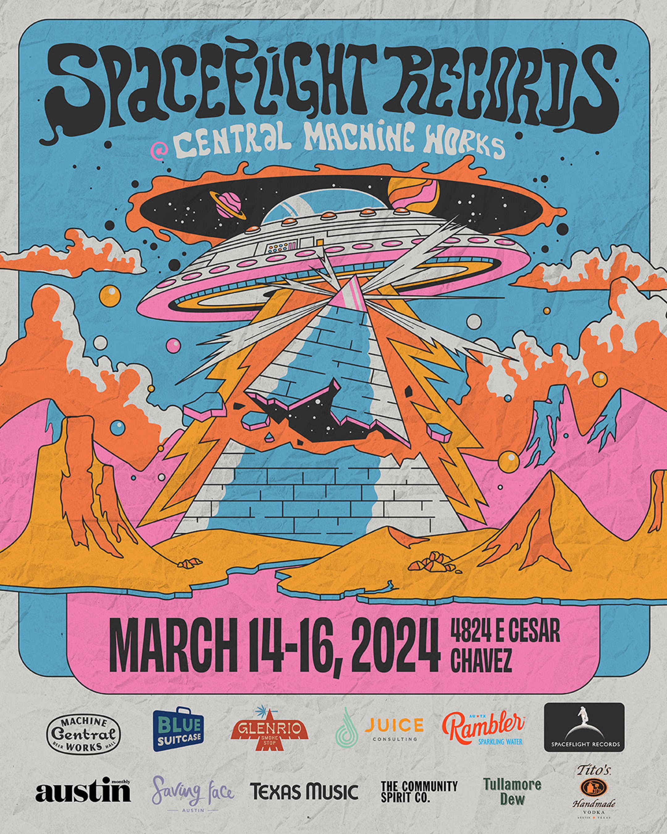 Spaceflight Records’ local music & arts takeover at Central Machine Works March 14 - 16