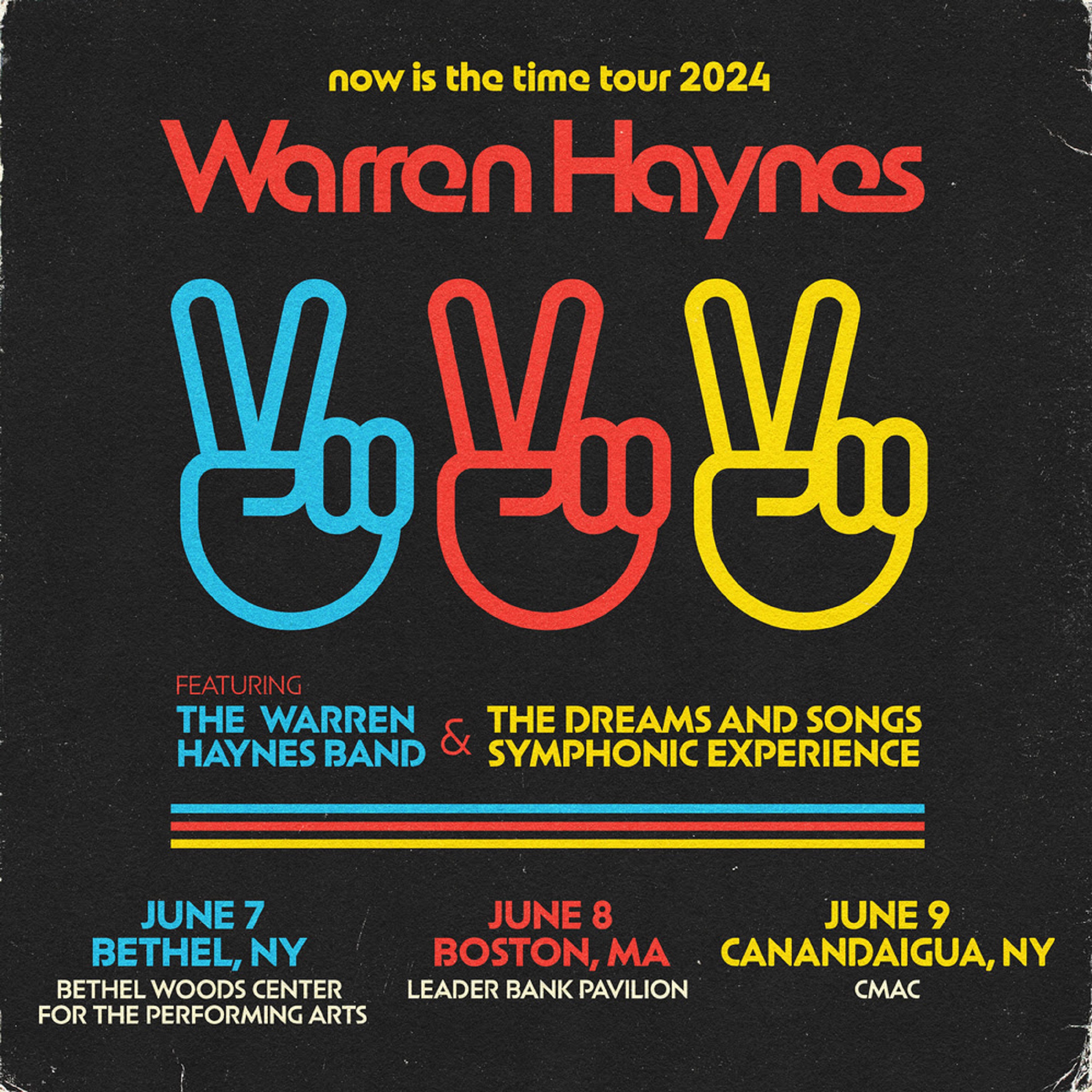Warren Haynes Announces Now Is The Time Tour featuring The Warren Haynes Band & The Dreams and Songs Symphonic Experience