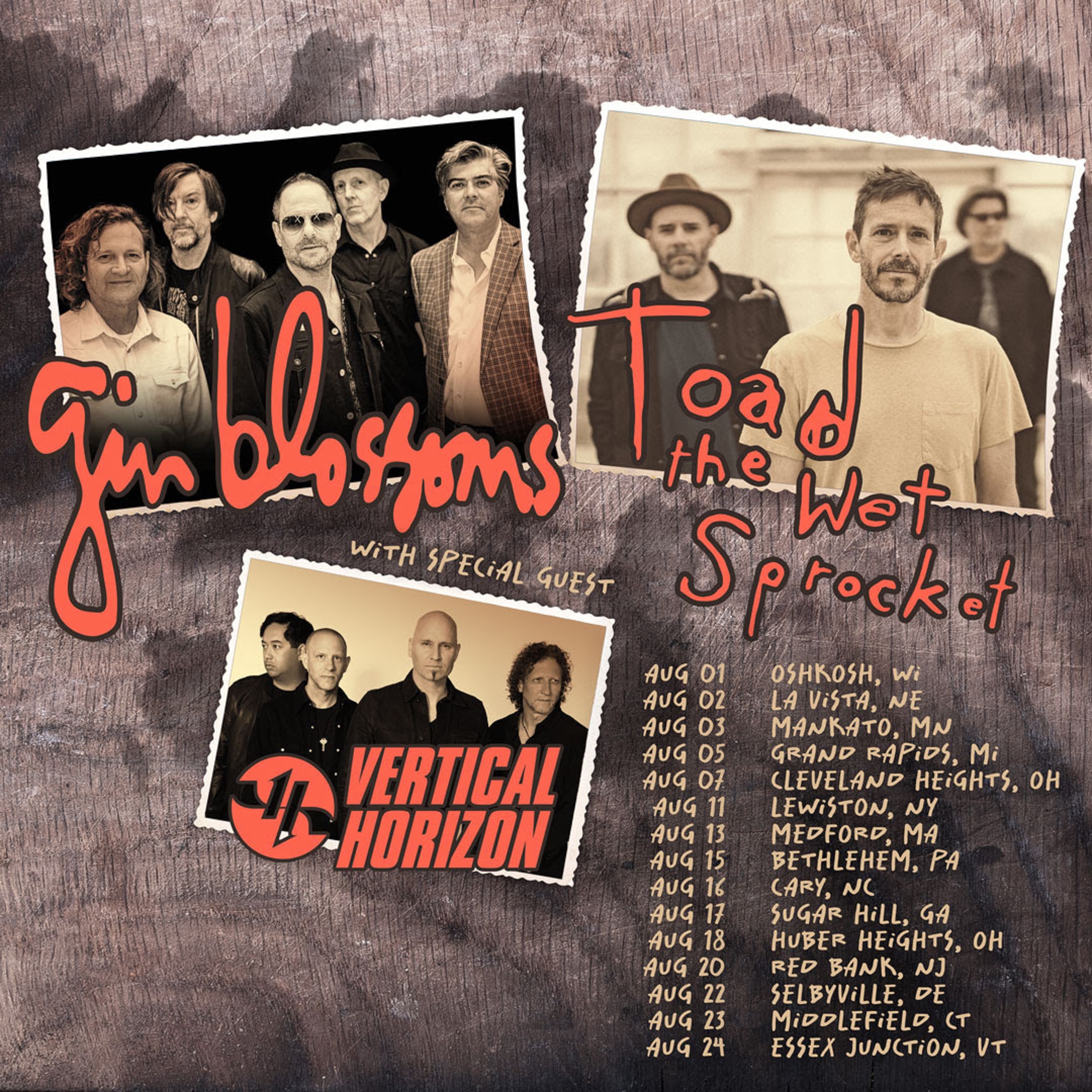 Gin Blossoms and Toad The Wet Sprocket Announce Co-Headlining Summer Tour