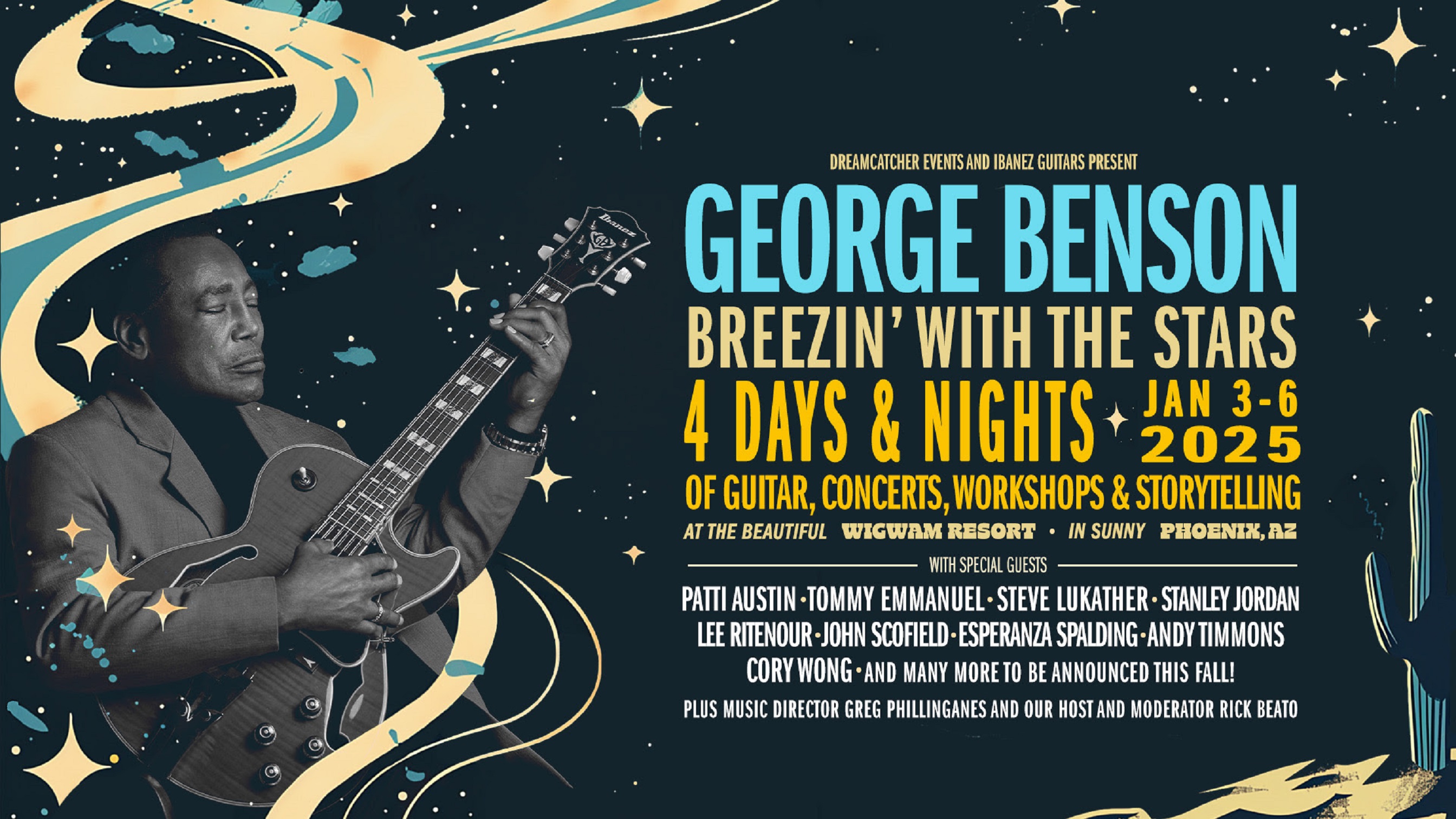 George Benson Announces "Breezin' w/ the Stars," a 4-Day Immersive Music Experience
