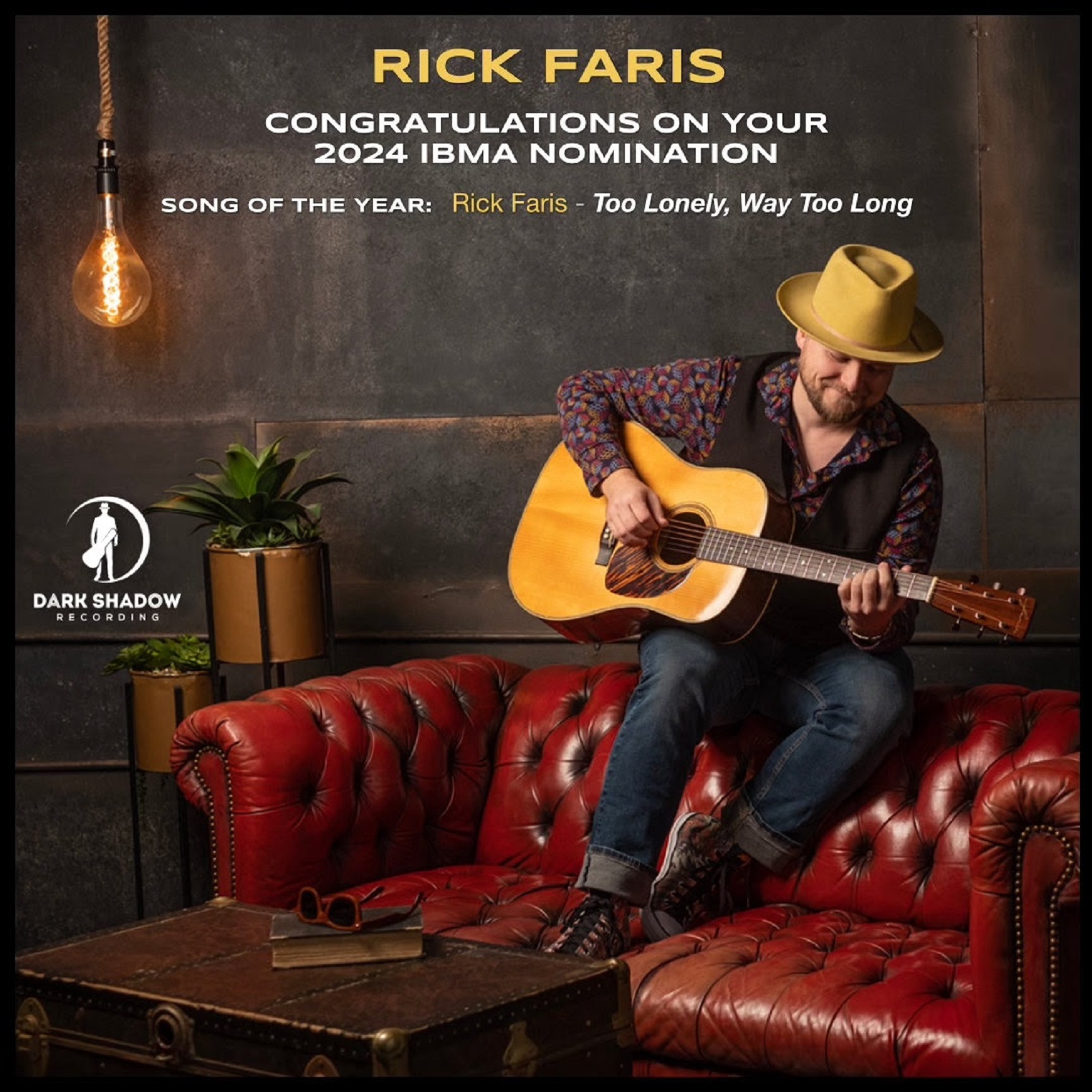 Congratulations to Rick Faris on his 2024 IBMA Song of the Year nomination