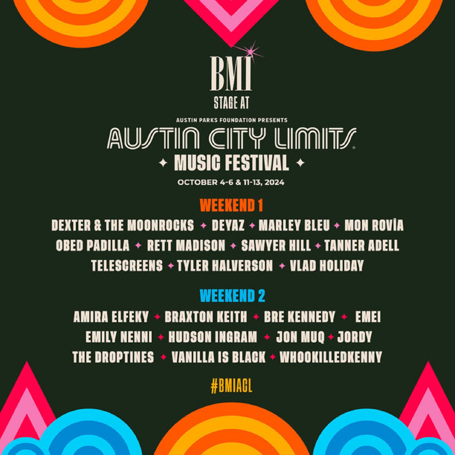 BMI RETURNS TO ACL FEST WITH SIGNATURE STAGE, CELEBRATING 21 YEARS
