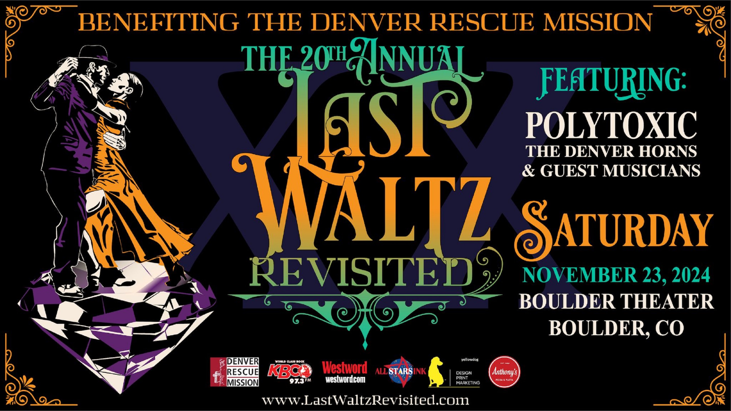 Celebrate 20 Years of The Last Waltz Revisited and Support the Denver Rescue Mission!