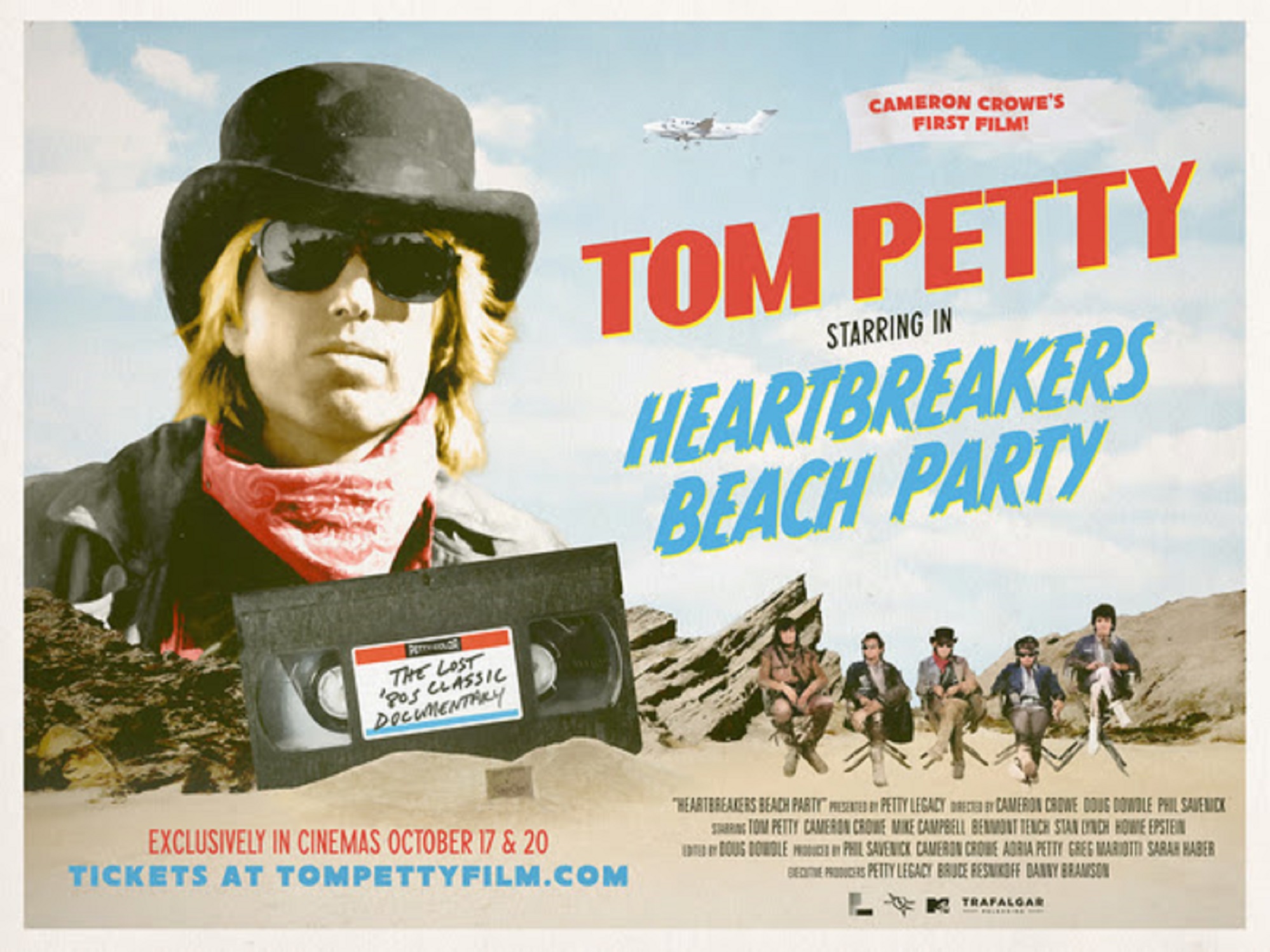 Academy Award winning director Cameron Crowe's directorial debut Tom Petty: Heartbreakers Beach Party in cinemas for the first time October 17 & 20