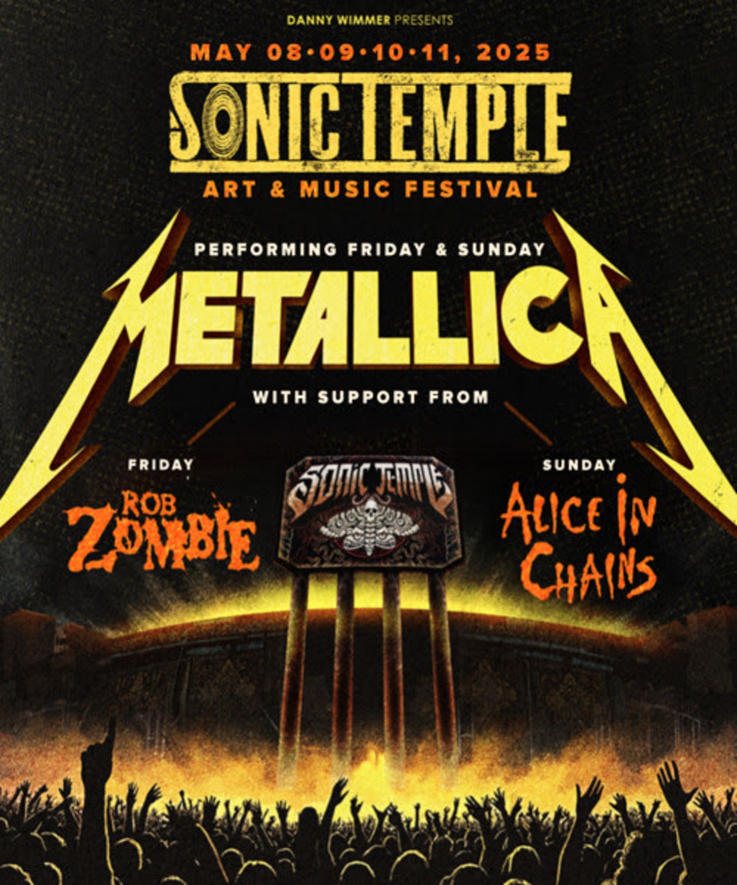 Metallica To Headline Sonic Temple Art & Music Festival