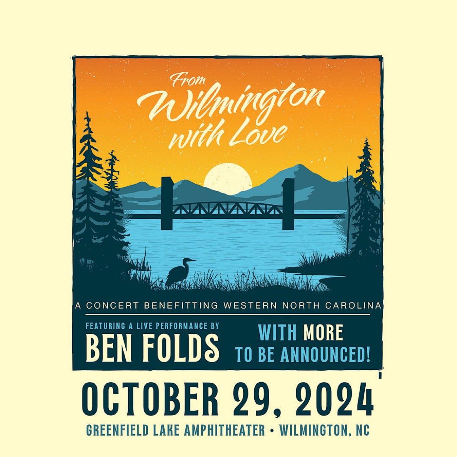 Ben Folds Announces Hurricane Helene Benefit, Performing Alongside Local NC Artists