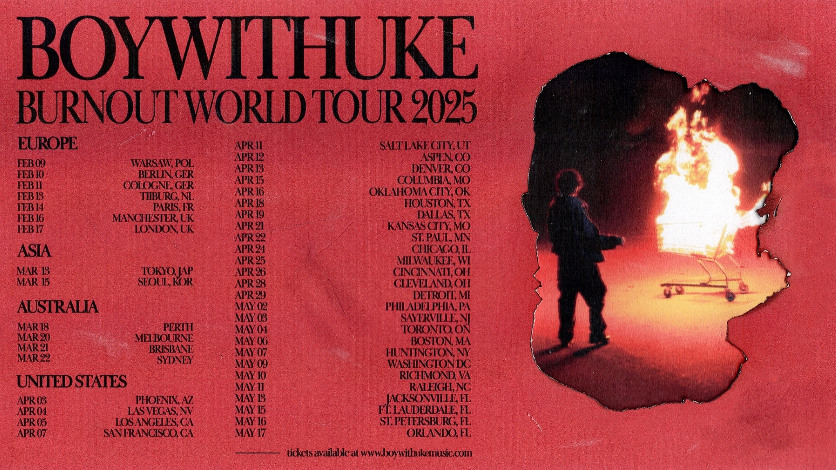 BOYWITHUKE ANNOUNCES UPCOMING INTERNATIONAL TOUR