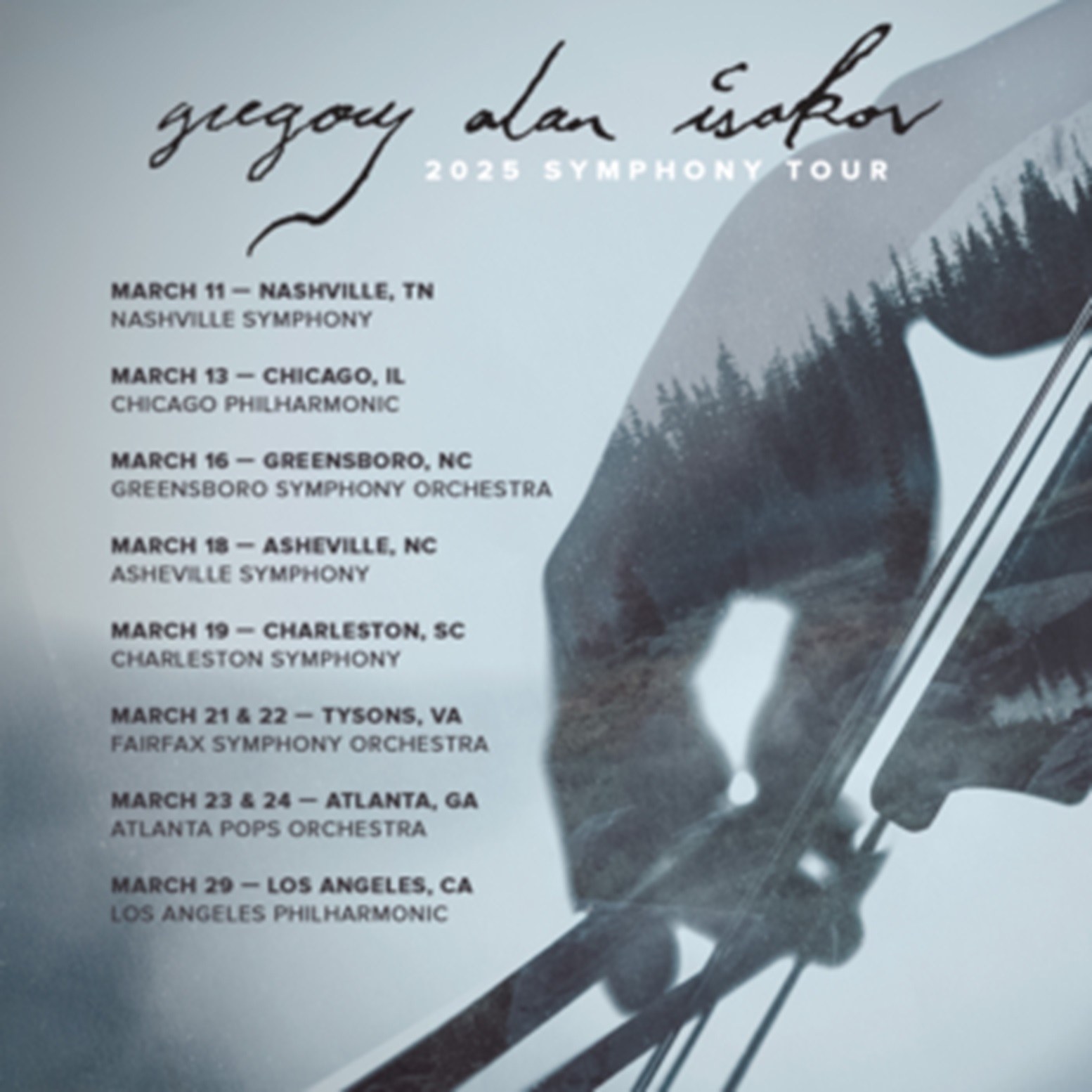 Gregory Alan Isakov confirms 2025 headline symphony tour