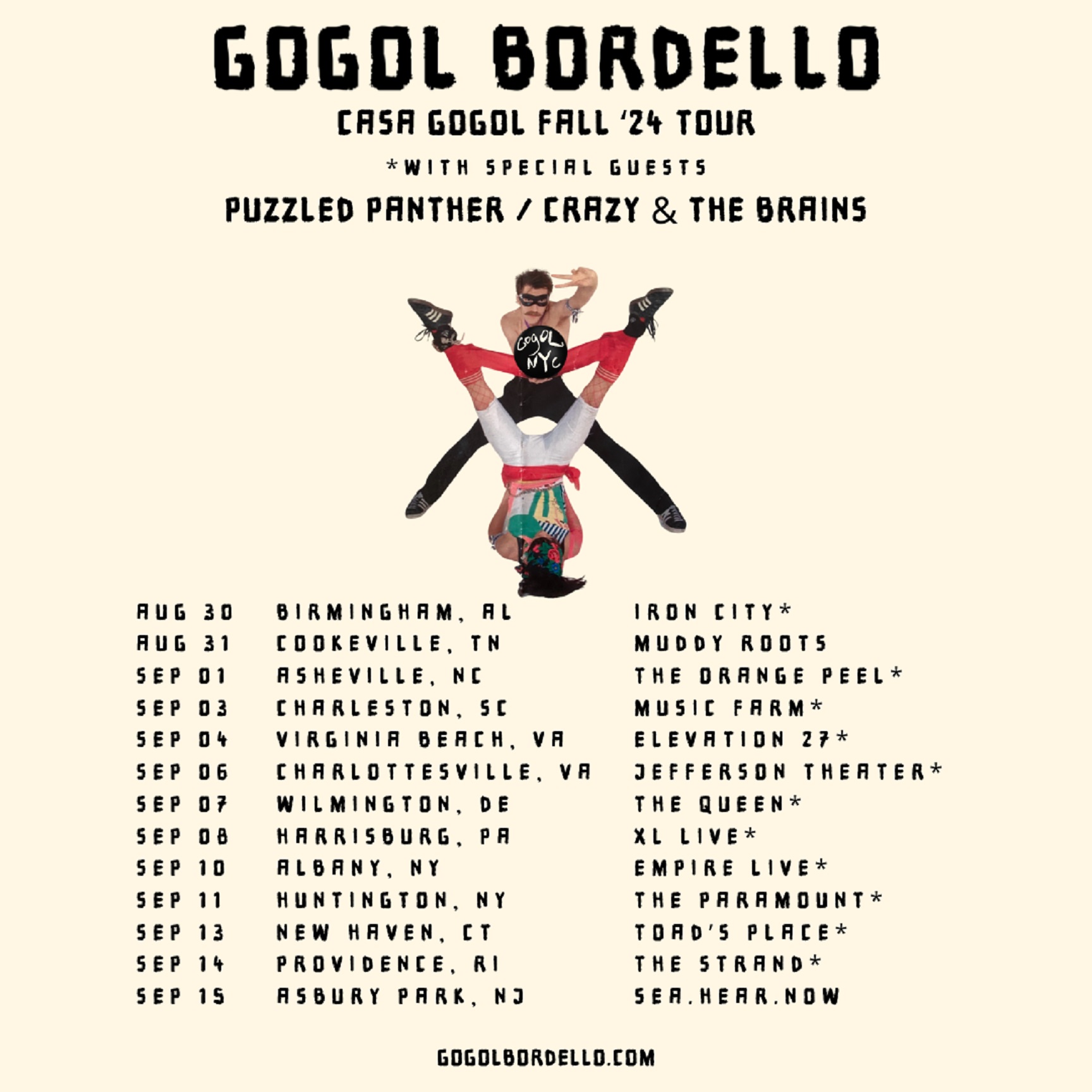 gogol bordello tour dates