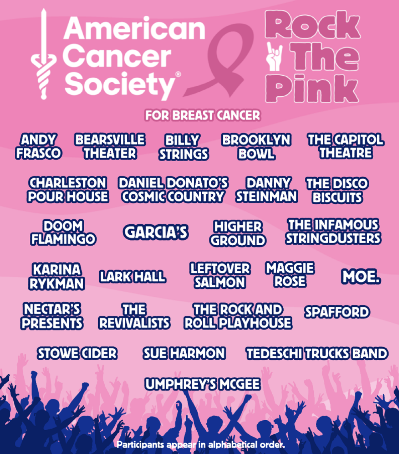 Billy Strings, Tedeschi Trucks Band, moe., and More Join American Cancer Society's 'Rock The Pink' for Breast Cancer Research