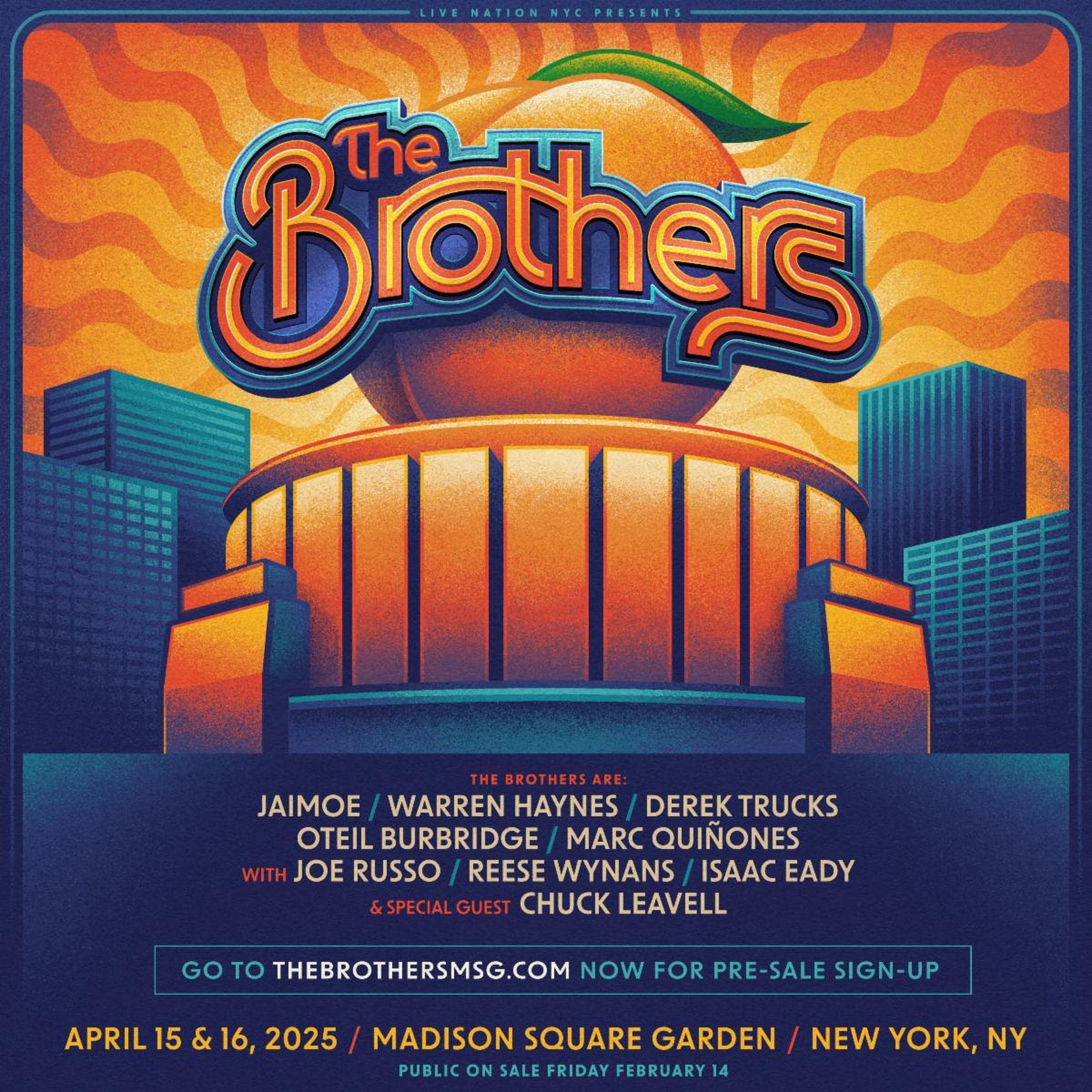 THE BROTHERS   Announce Long-Awaited Return to Madison Square Garden  On April 15th and 16th 