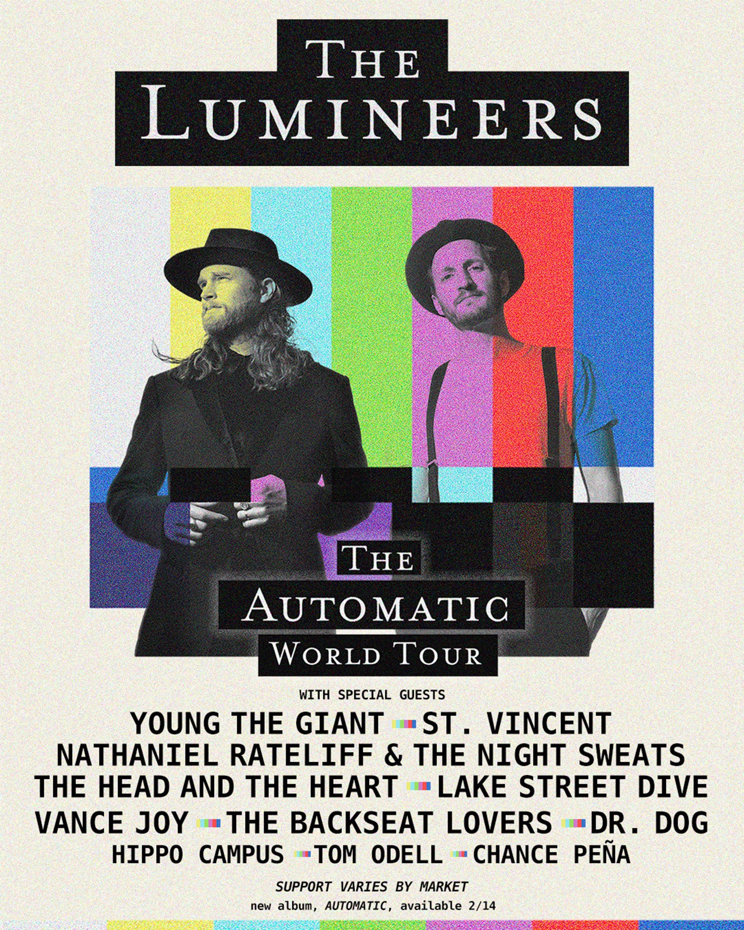 The Lumineers announce North American dates of the Automatic World Tour