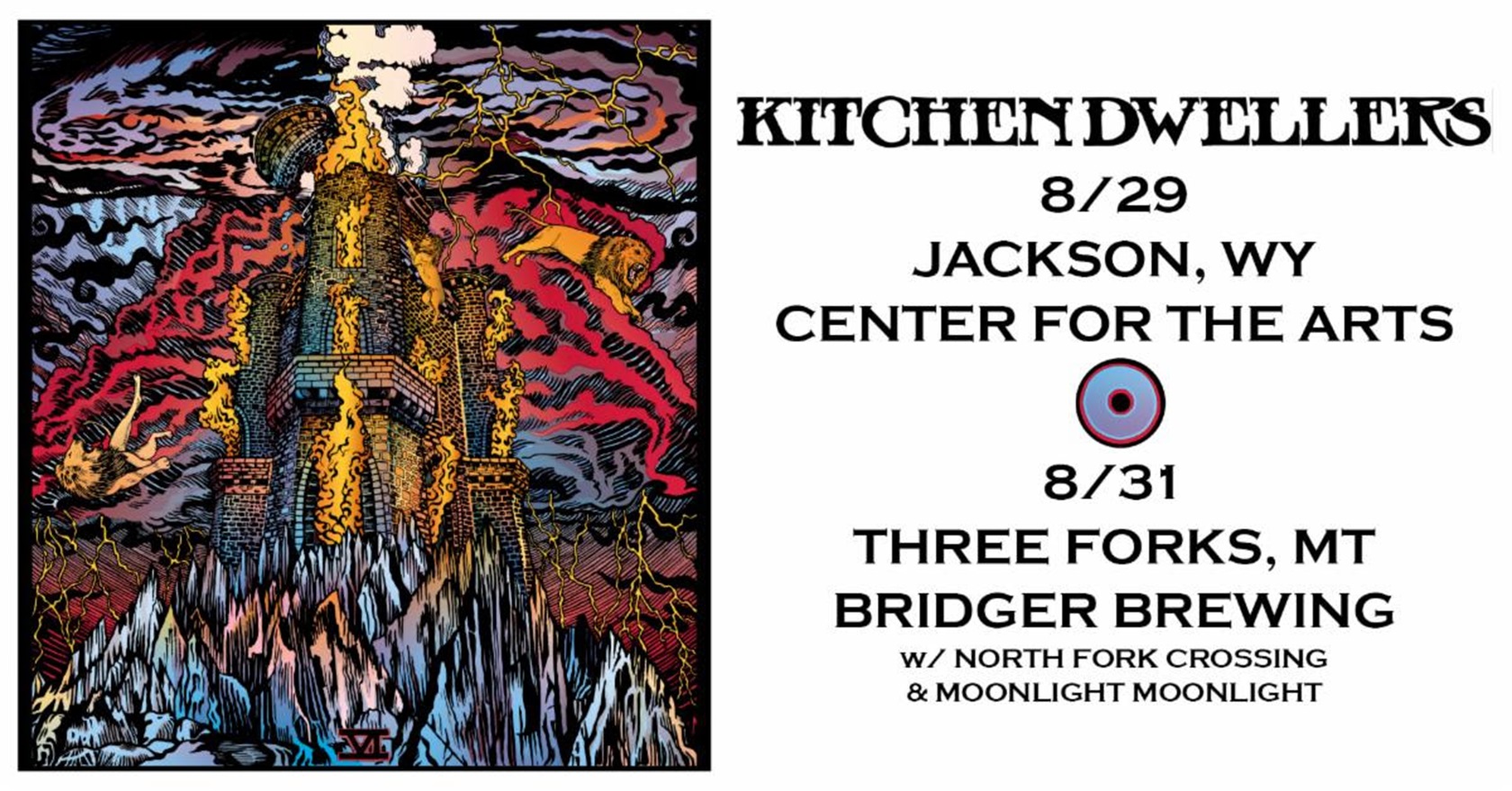 Kitchen Dwellers add more late summer shows in WY and MT